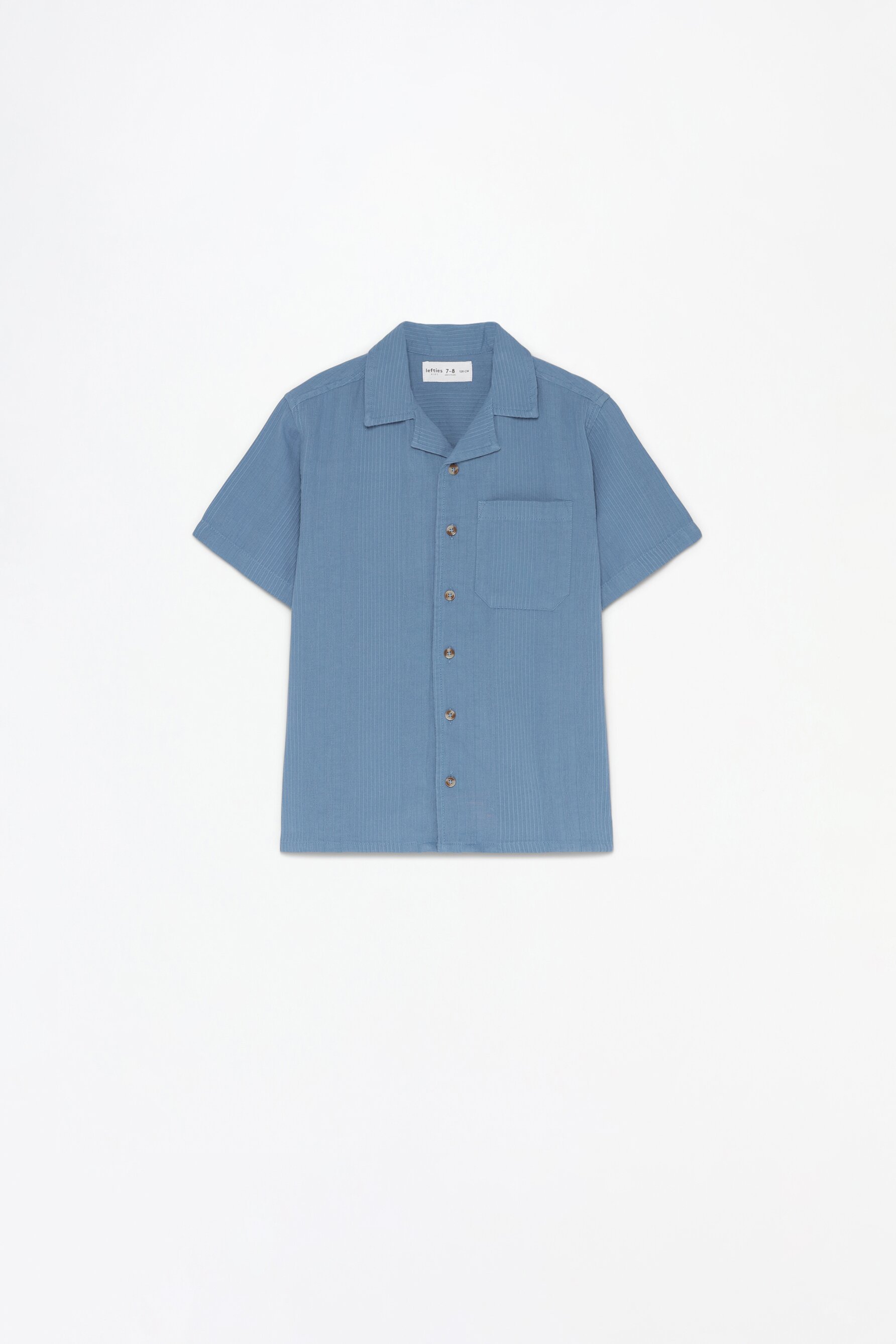 Camisa textura manga corta