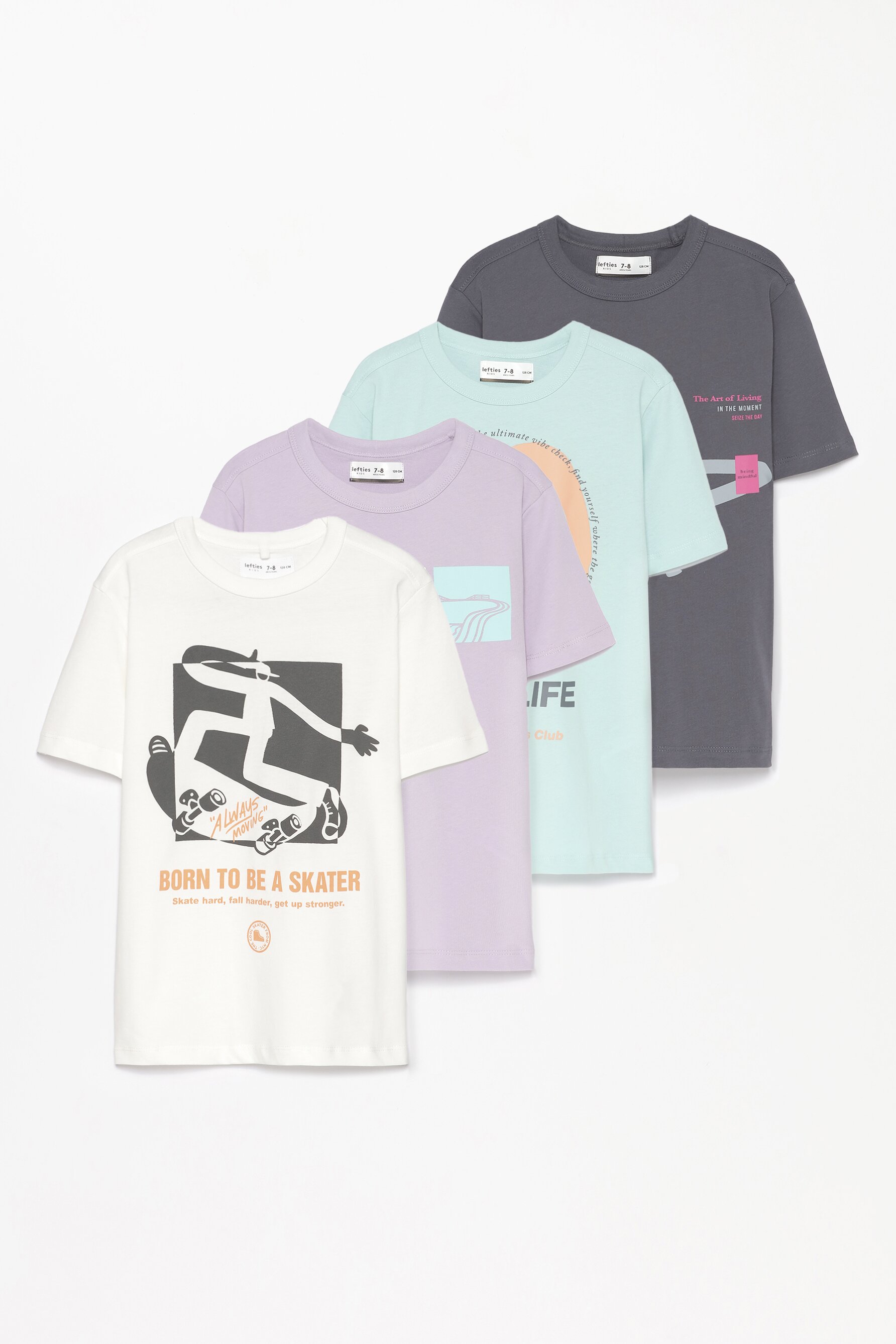 Pack 4 camisetas combinadas