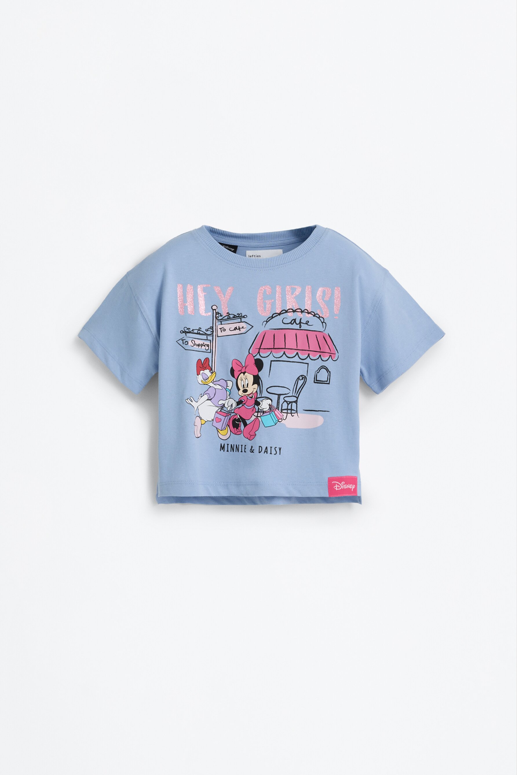 Camiseta Minnie Mouse y Daisy ©Disney purpurina