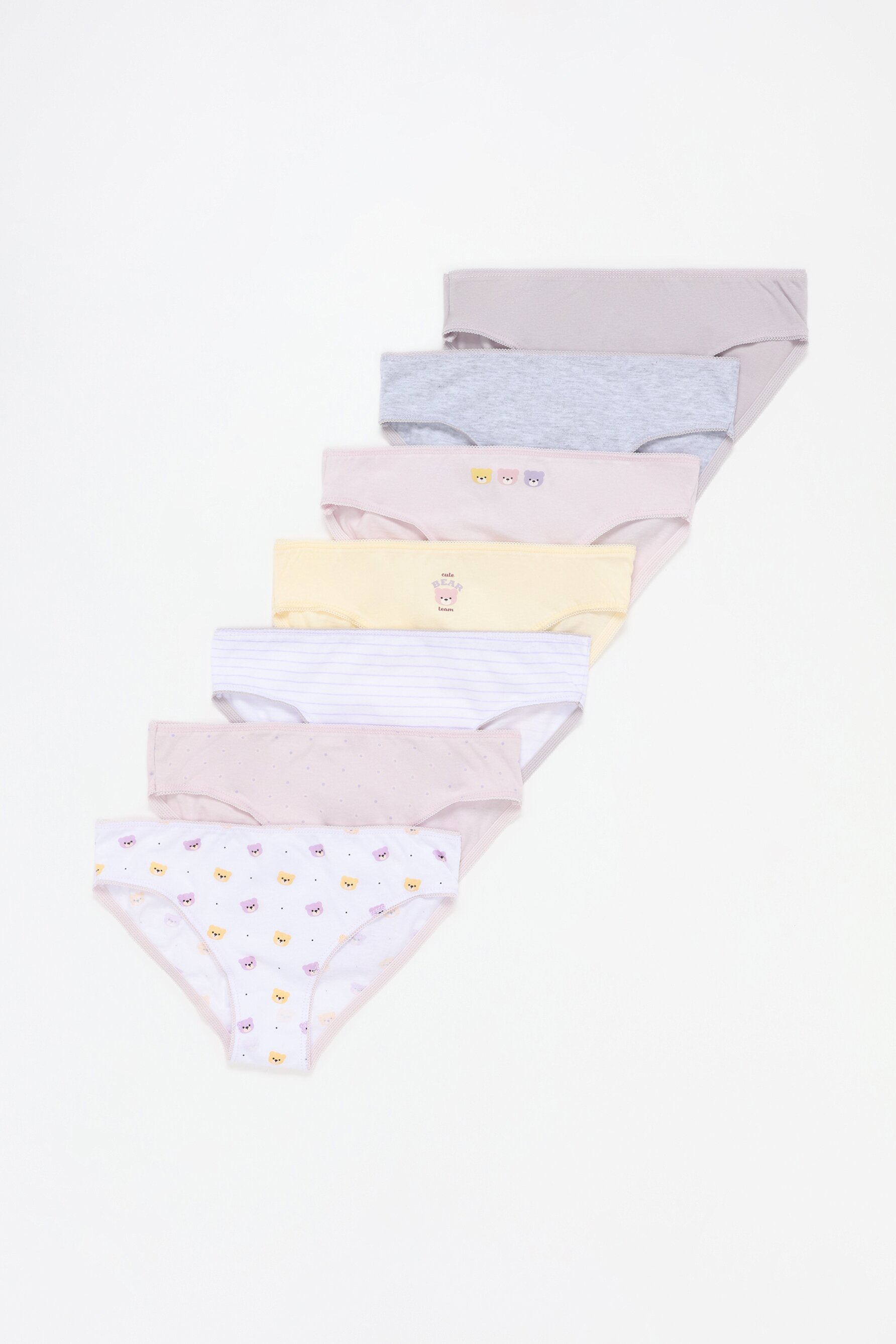 Pack 7 braguitas estampados ositos