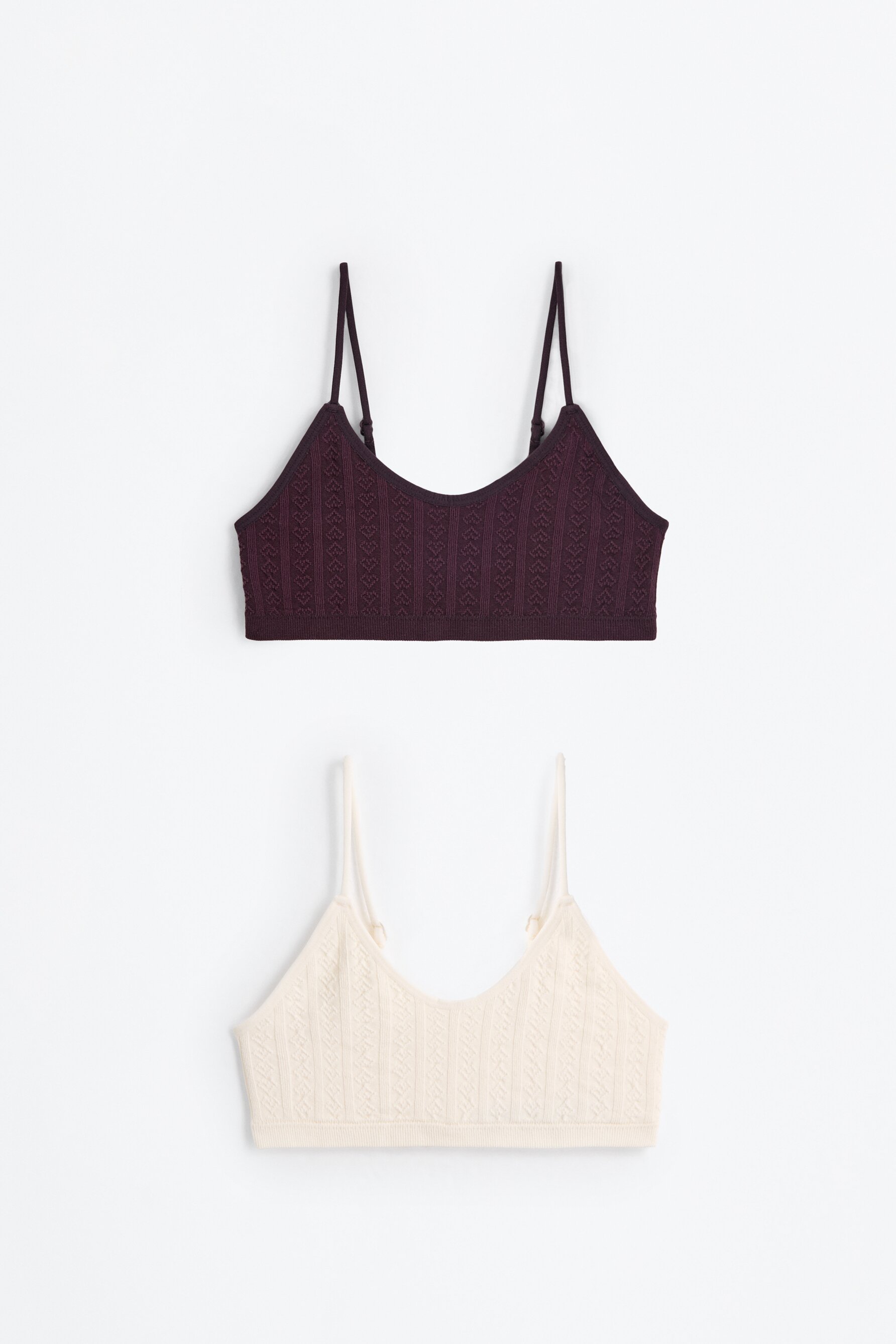 Pack 2 tops sin costuras de canalé