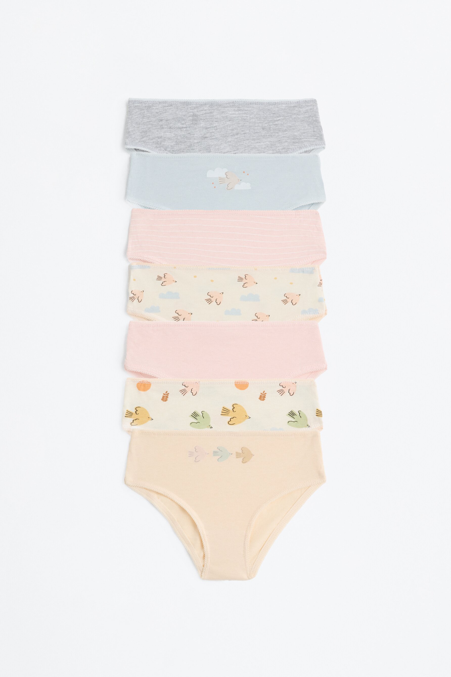 Pack 7 braguitas pájaros