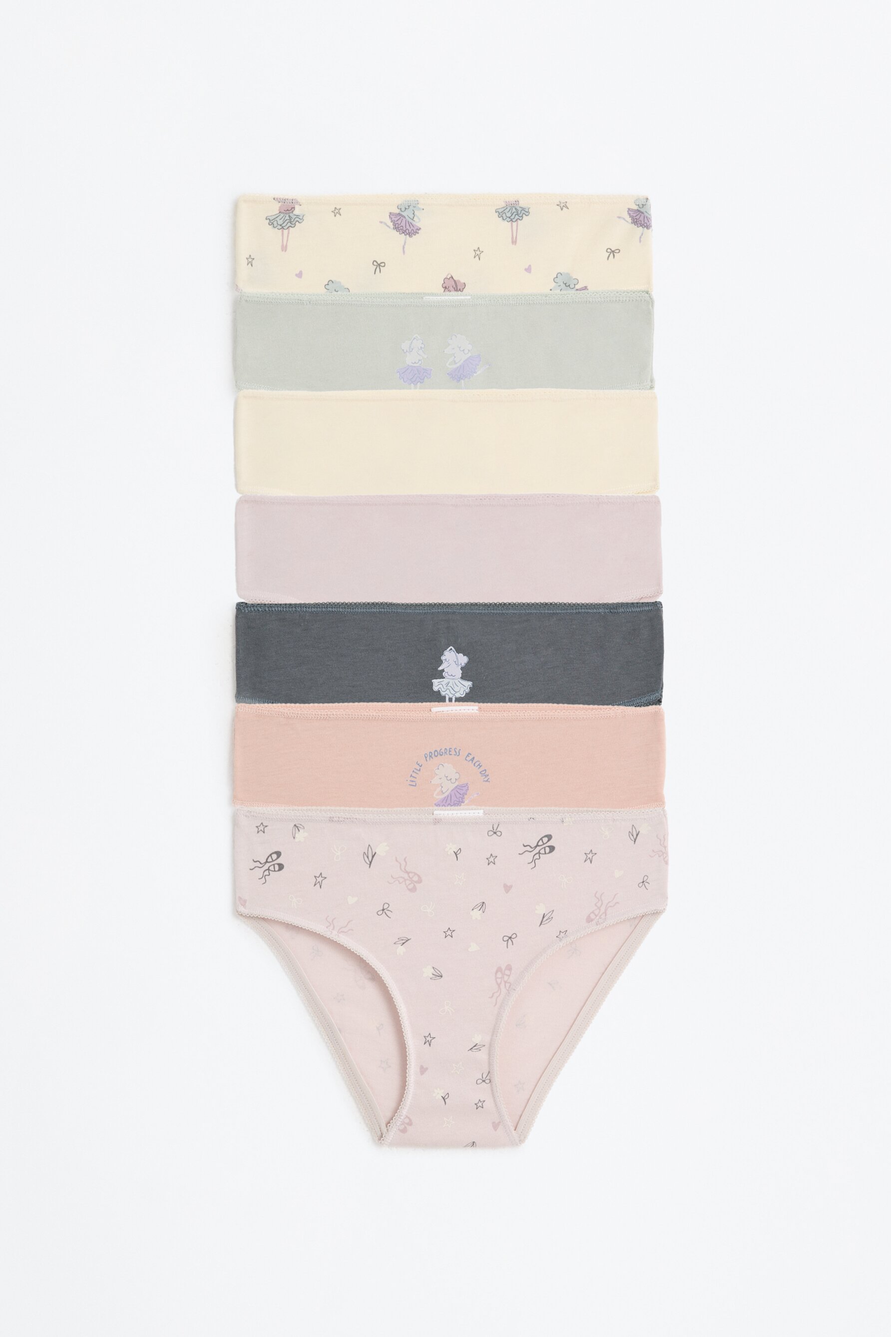 Pack 7 braguitas bailarina