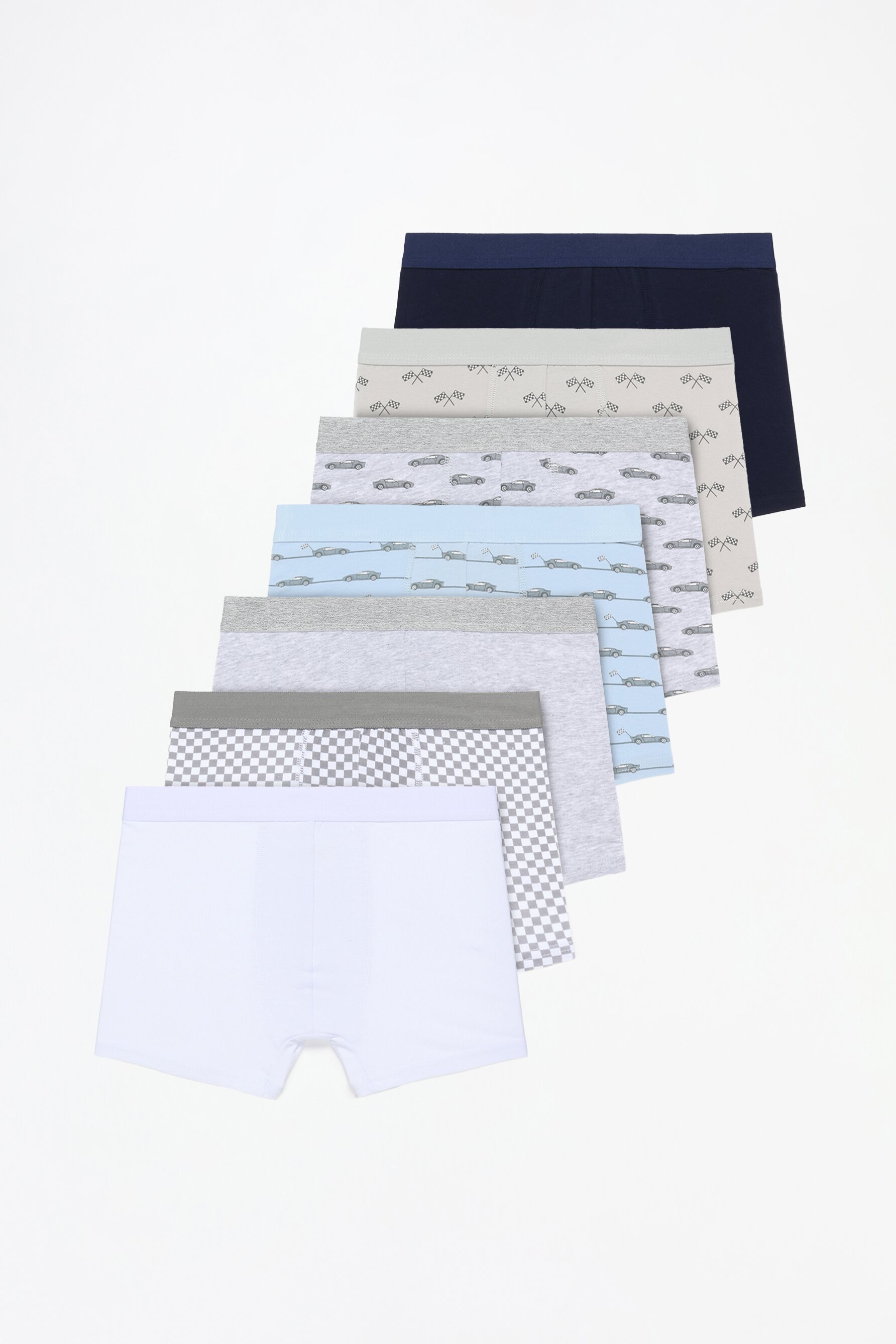Pack 7 calzoncillos bóxers coches