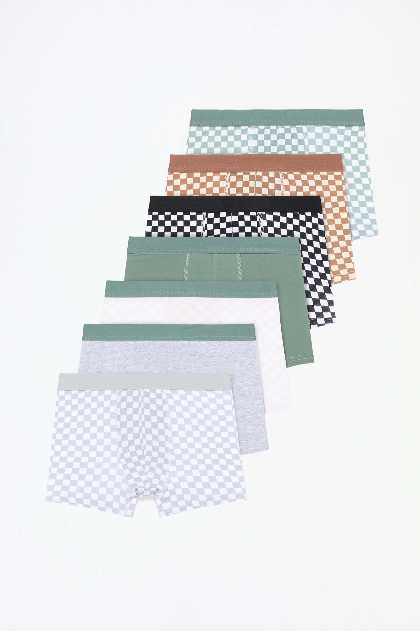 Pack 7 calzoncillos bóxers cuadros