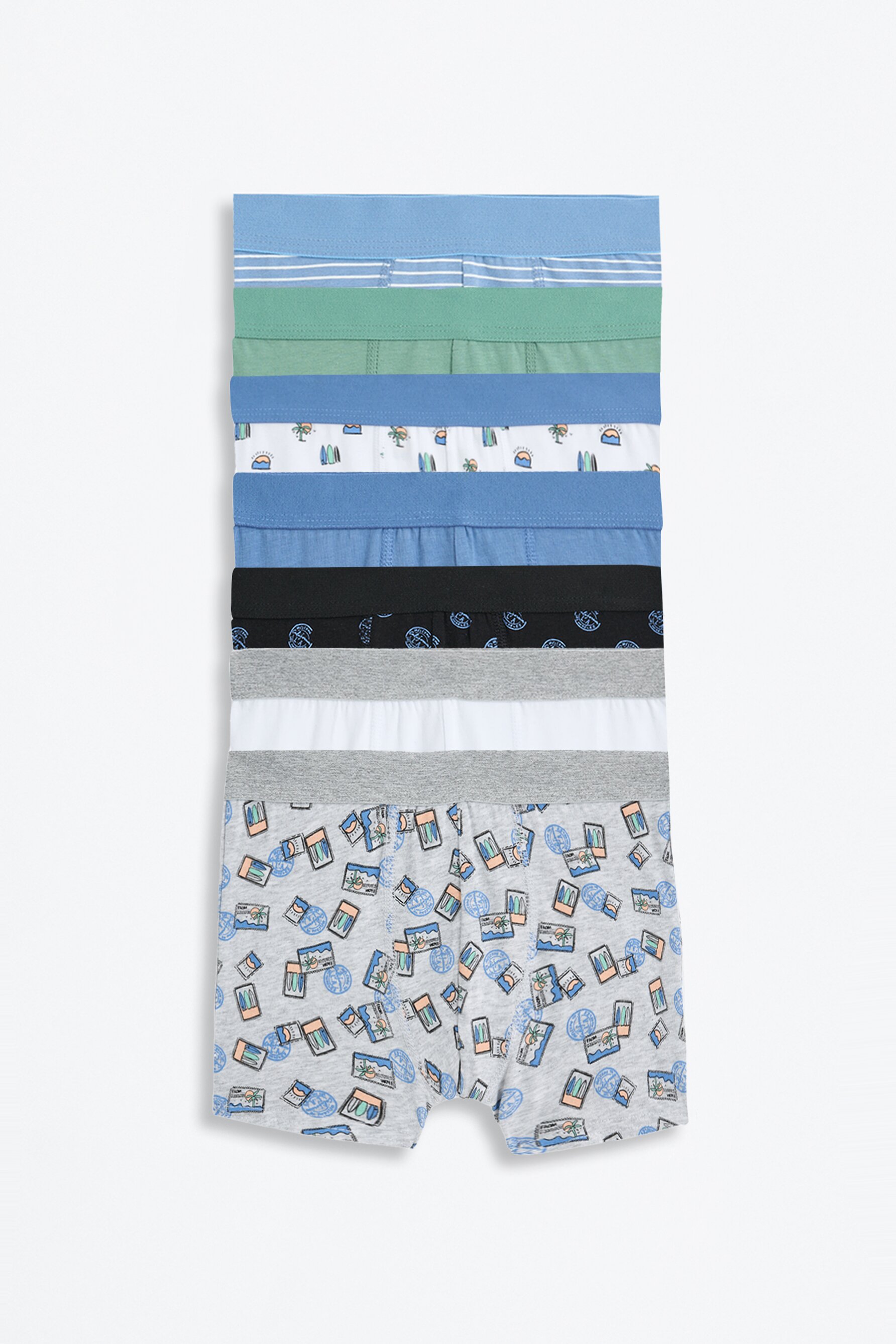 Pack 7 calzoncillos bóxers estampados