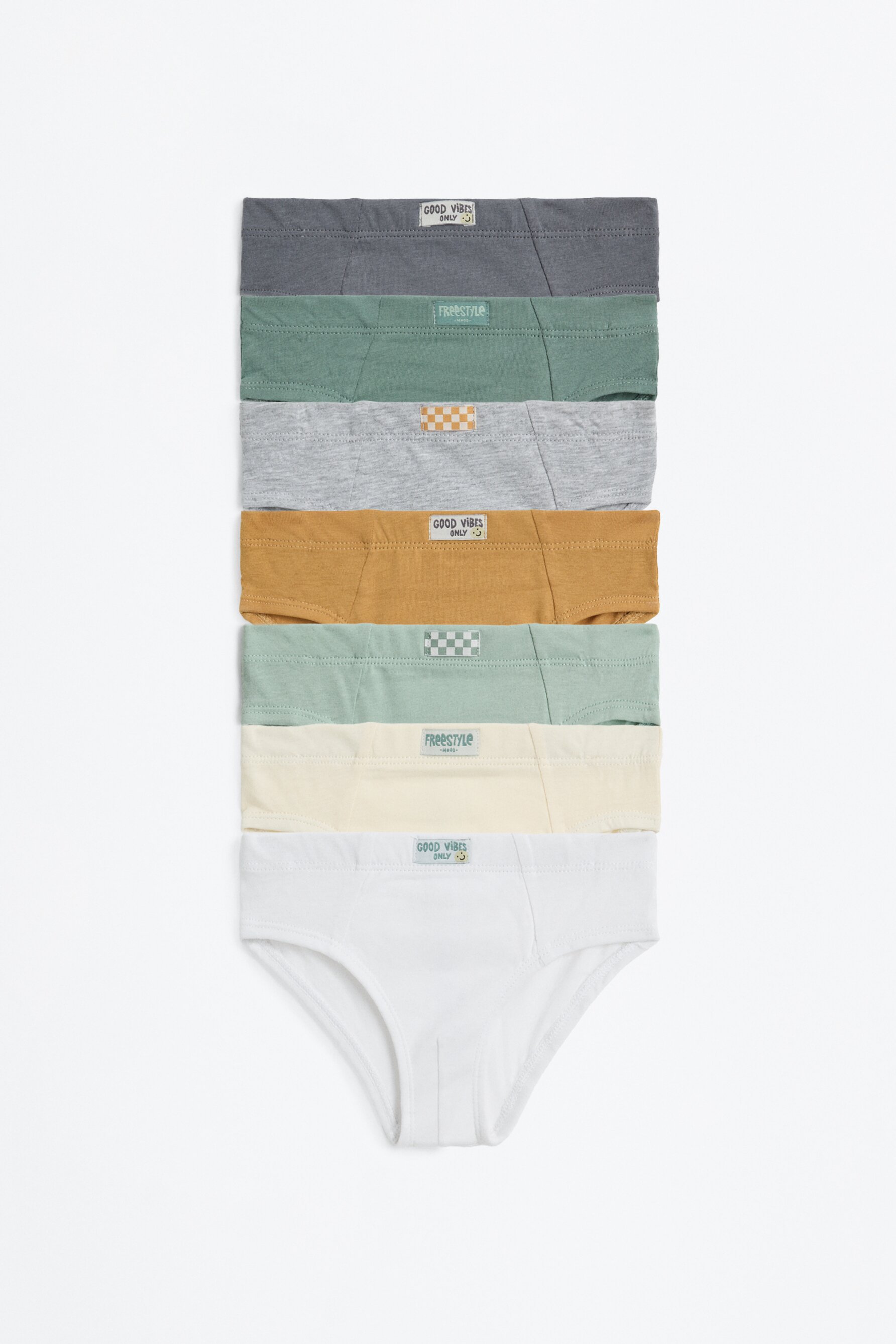 Pack de 7 calzoncillos slips dinosaurio