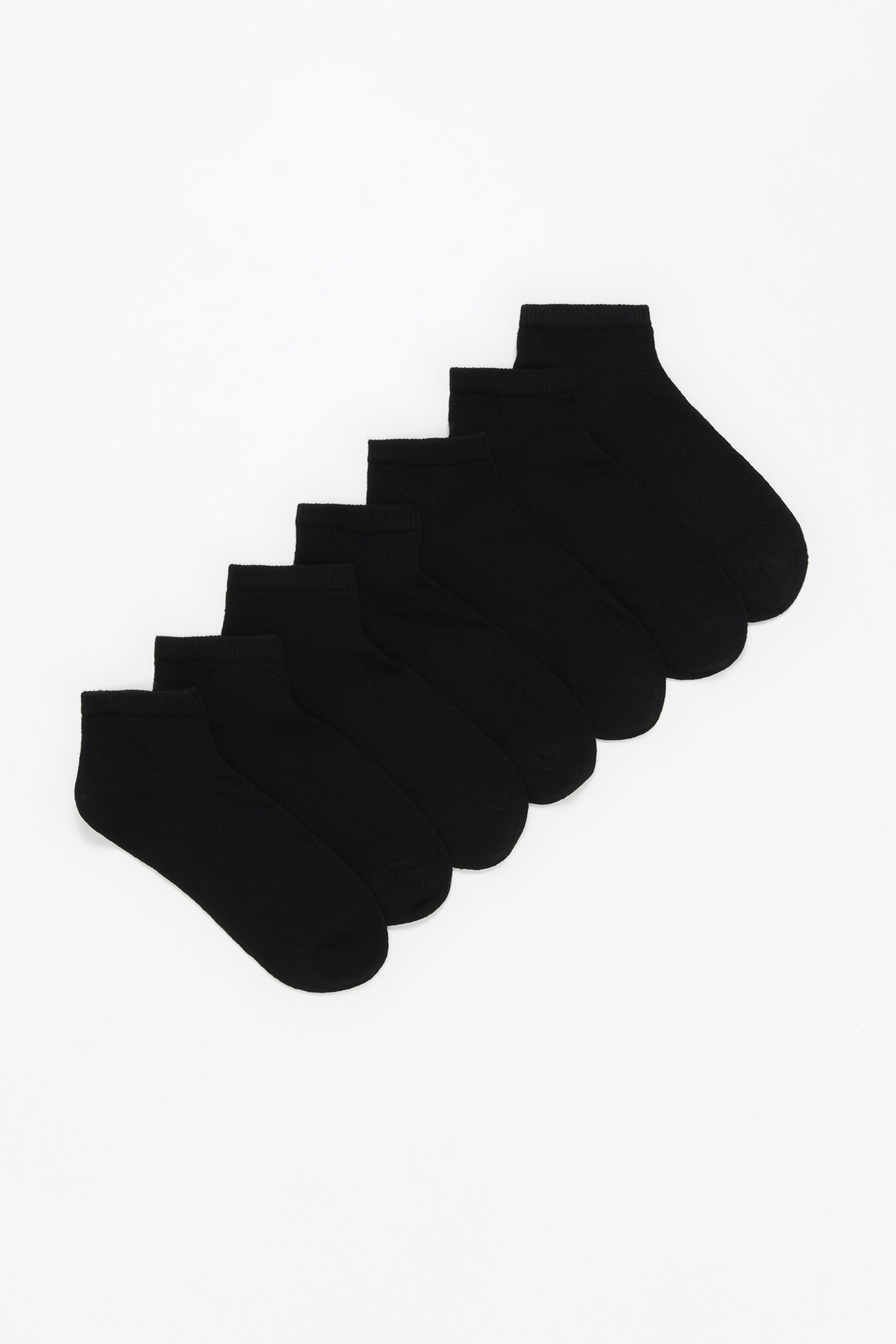 Pack de 7 pares de calcetines tobilleros de colores básicos
