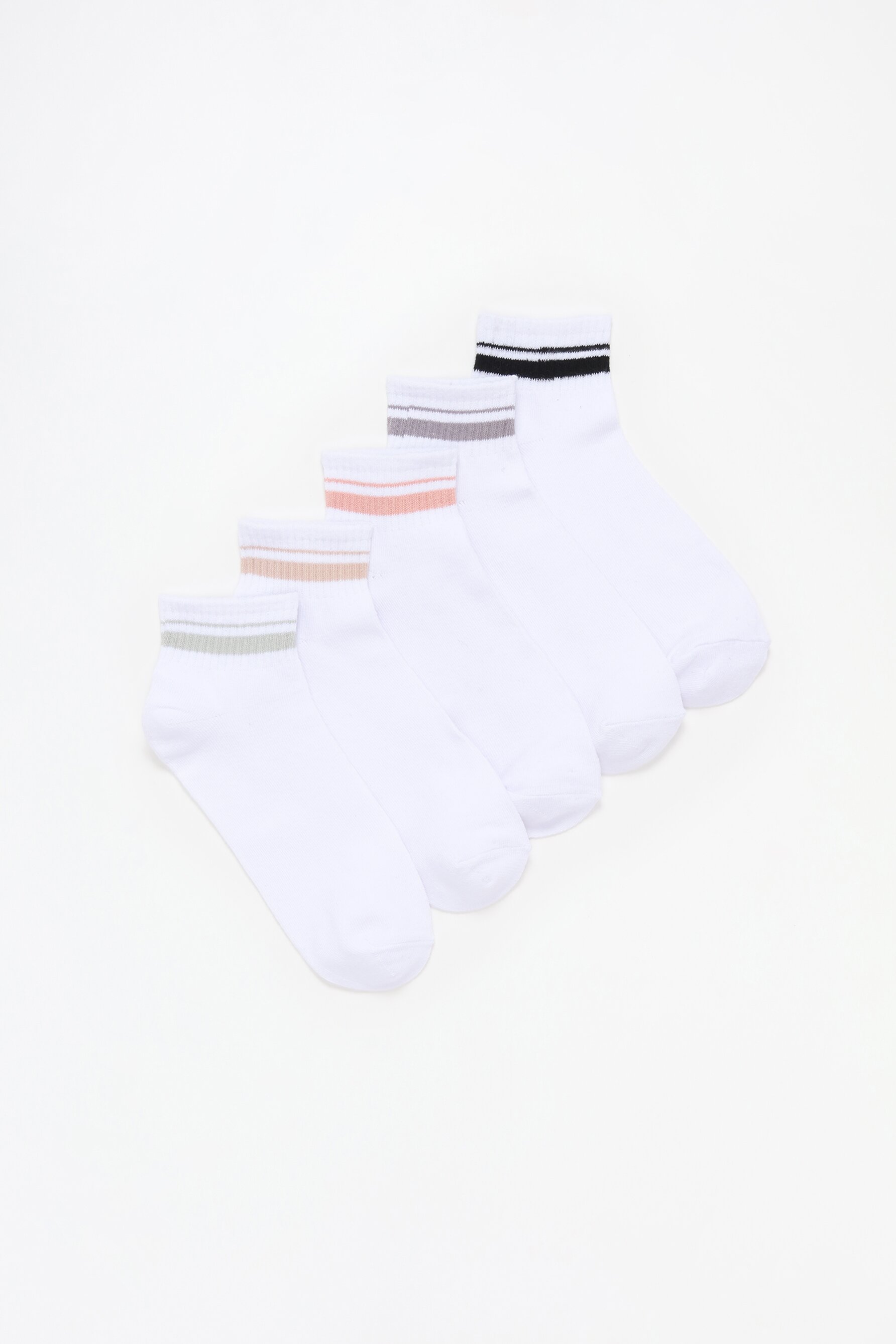 Pack 5 calcetines cortos rayas