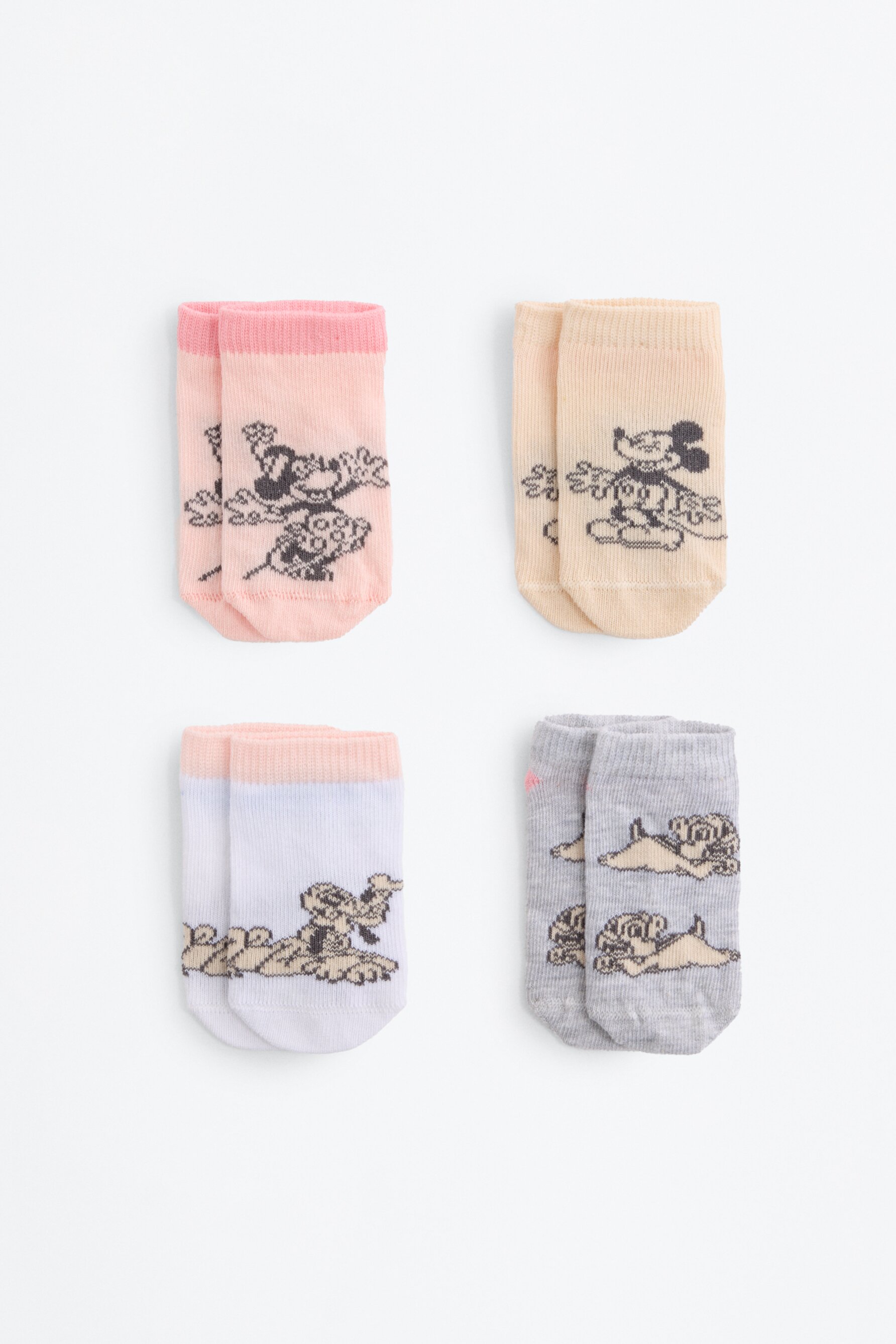 Pack 4 calcetines tobilleros Mickey y Minnie Mouse ©Disney