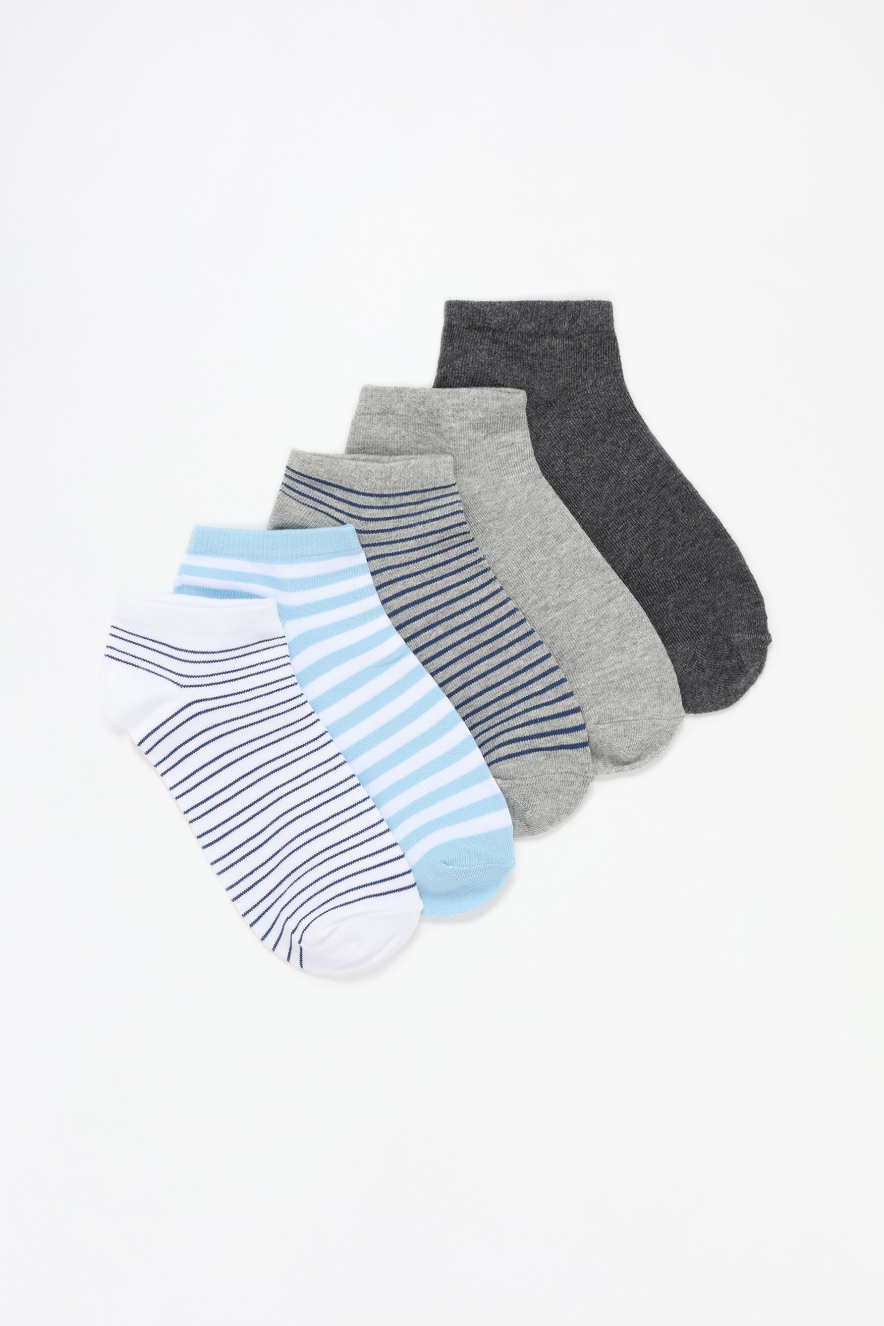 Pack 5 calcetines tobilleros combinados
