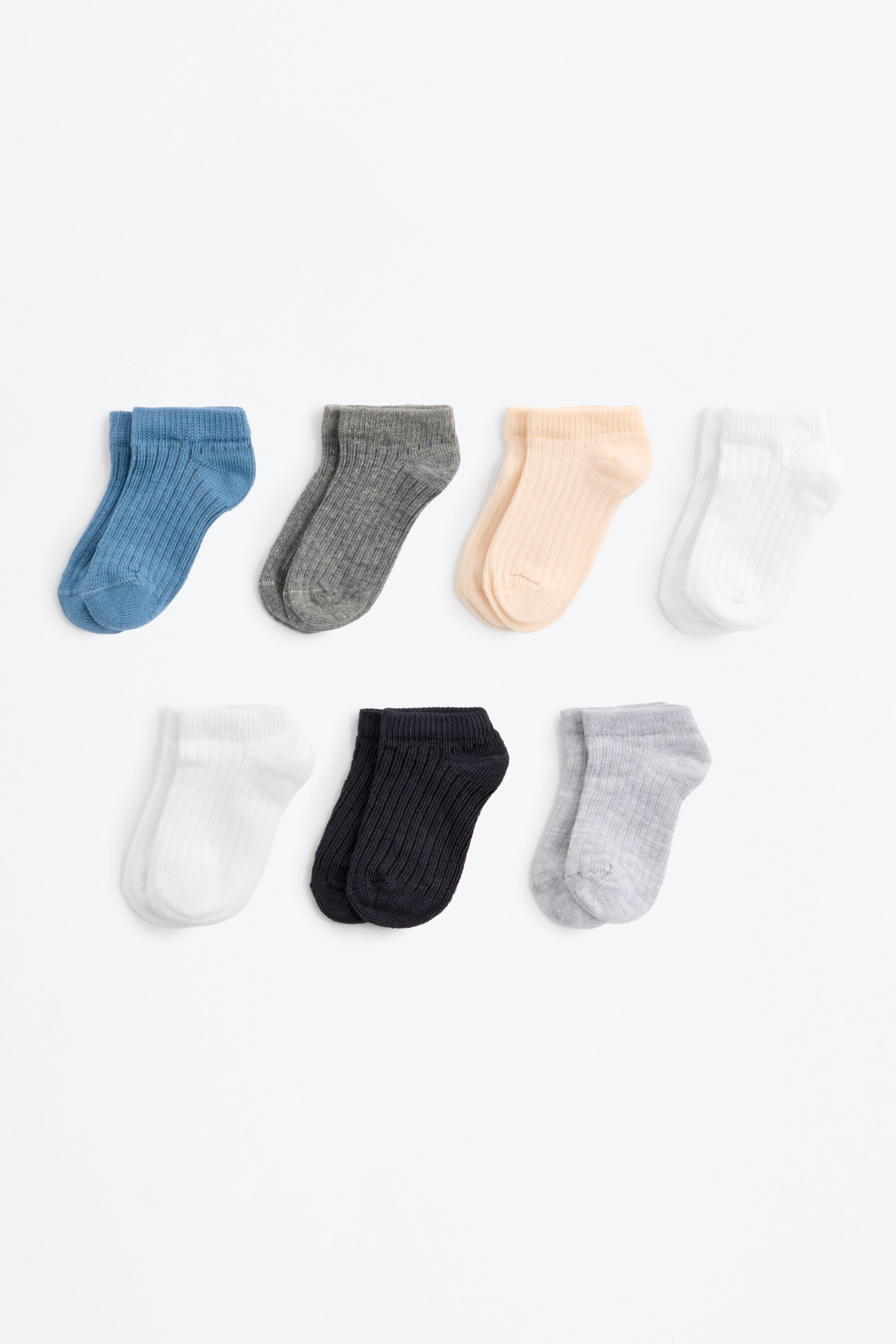 Pack 7 calcetines canalé