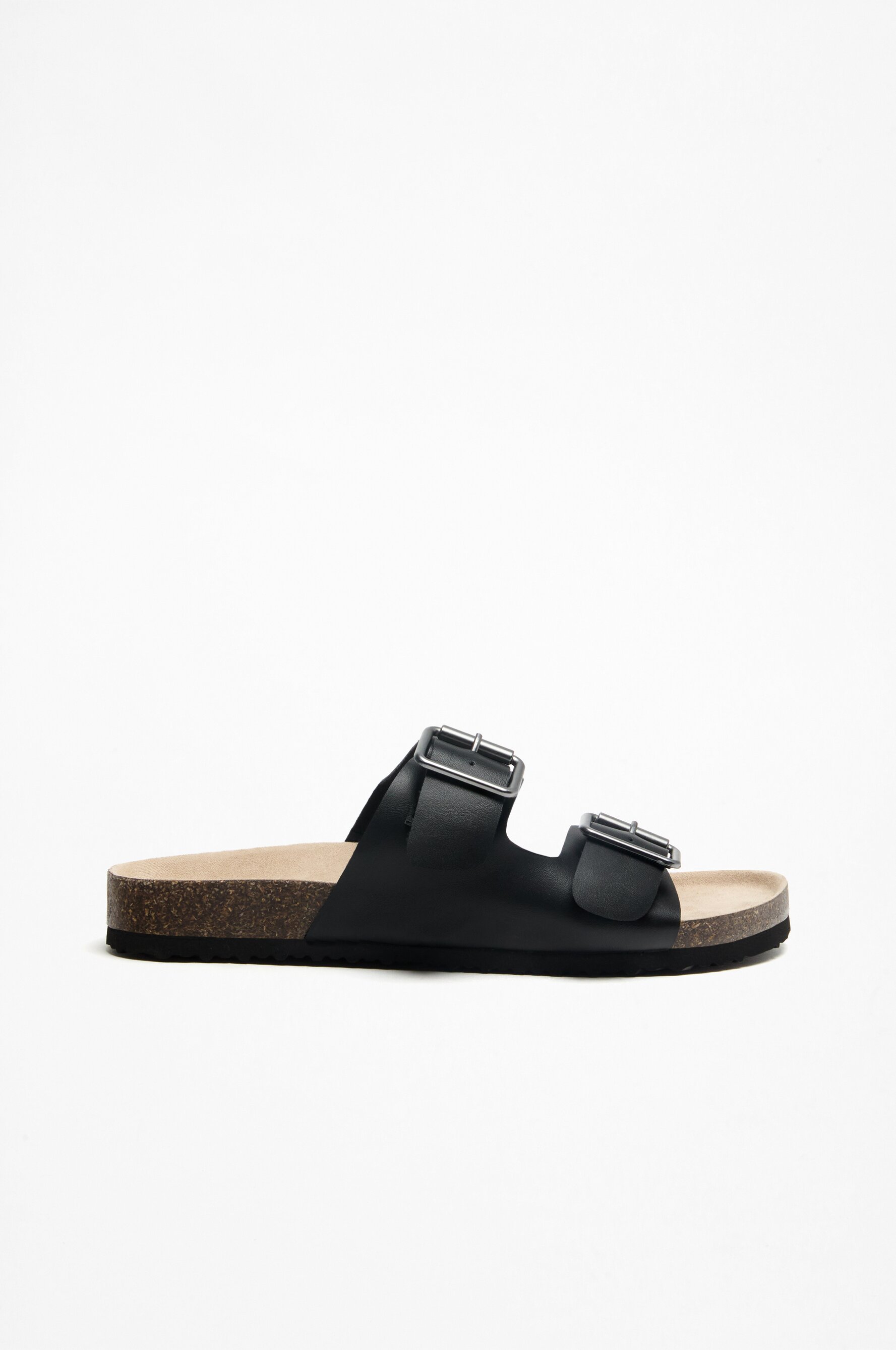 Sandalia plana doble hebilla