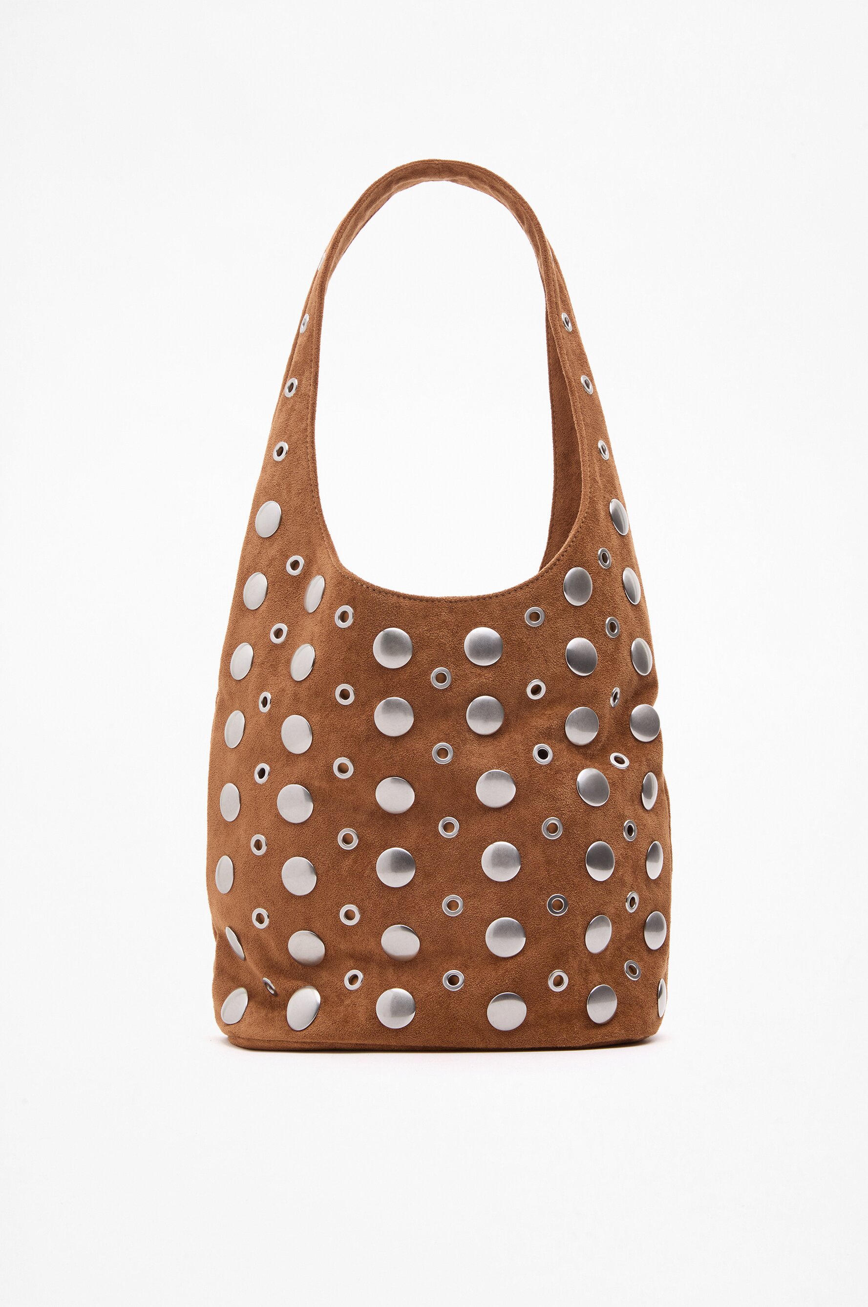 Bolso saco tachas efecto ante