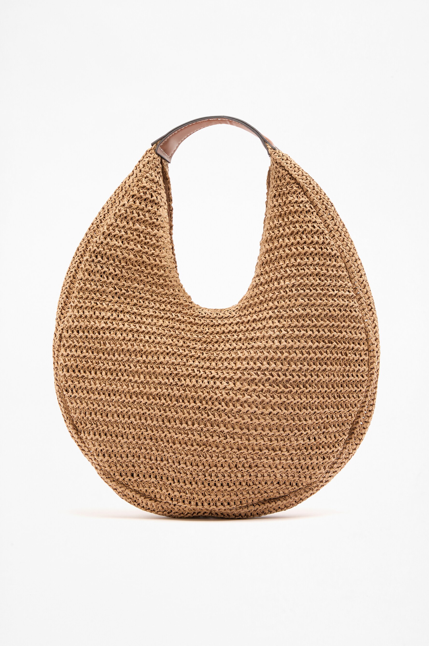 Bolso redondo efecto natural
