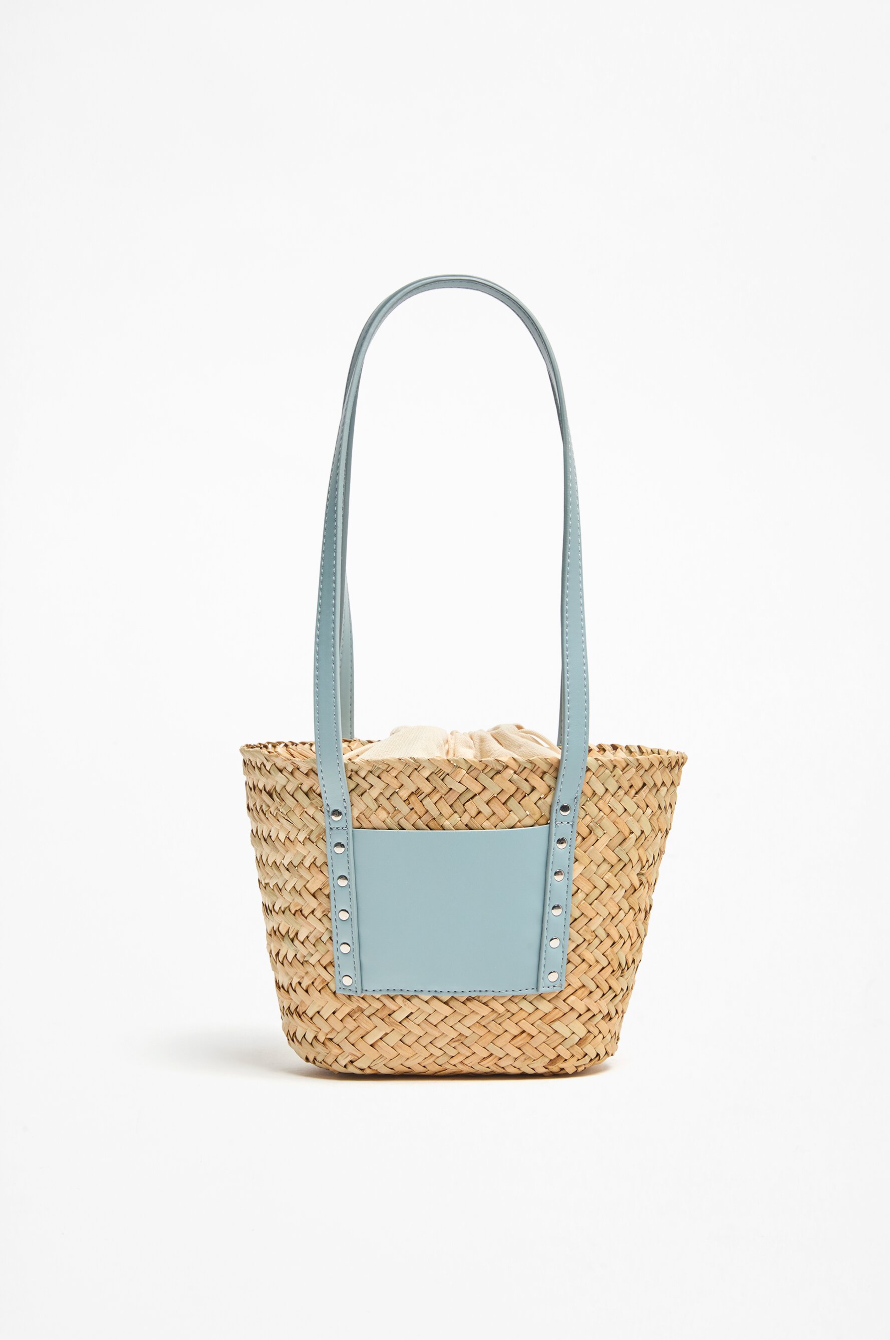 Bolso capazo pequeño yute tachas