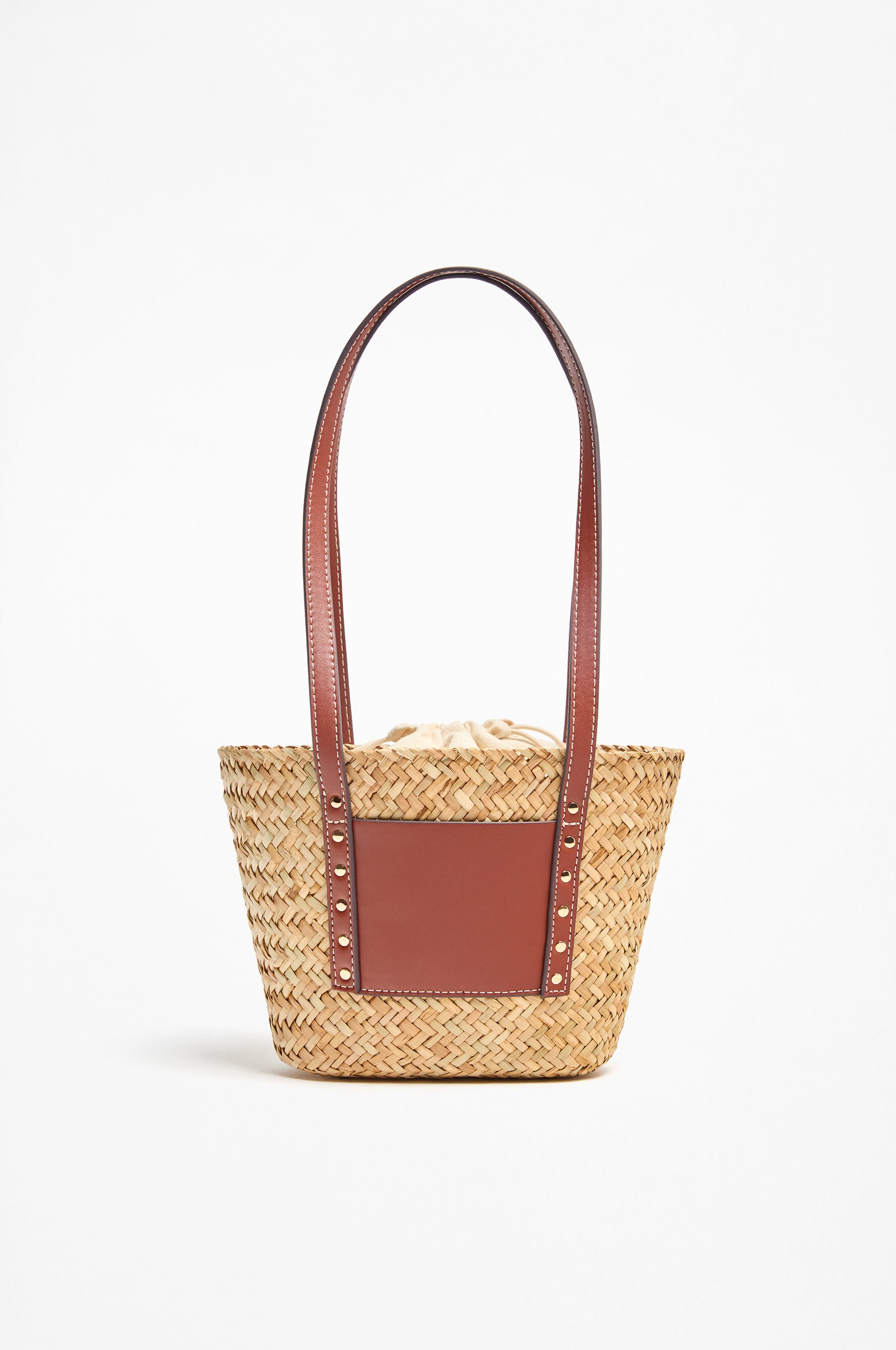 Bolso capazo pequeño yute tachas