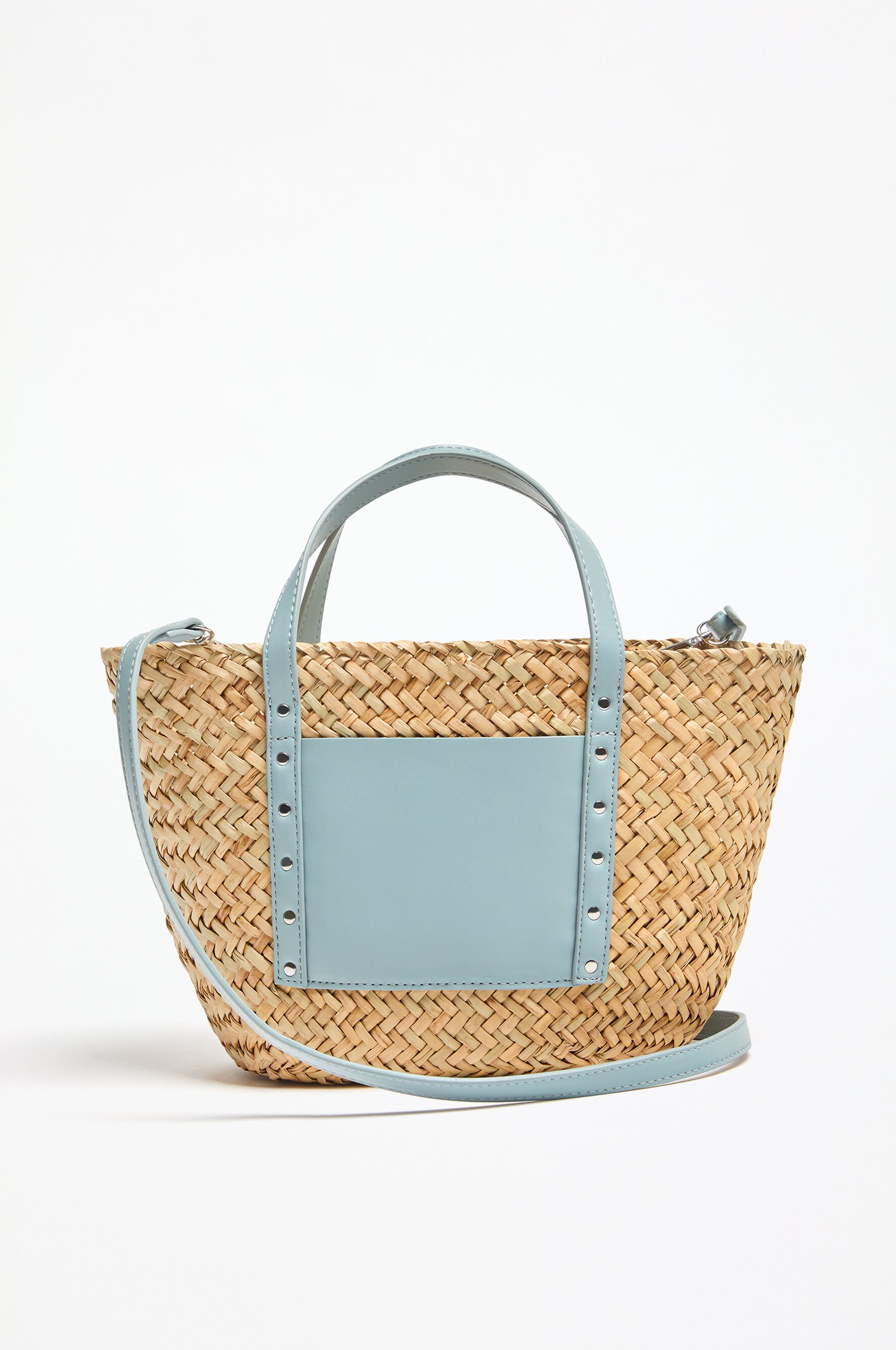 Bolso capazo mediano yute tachas