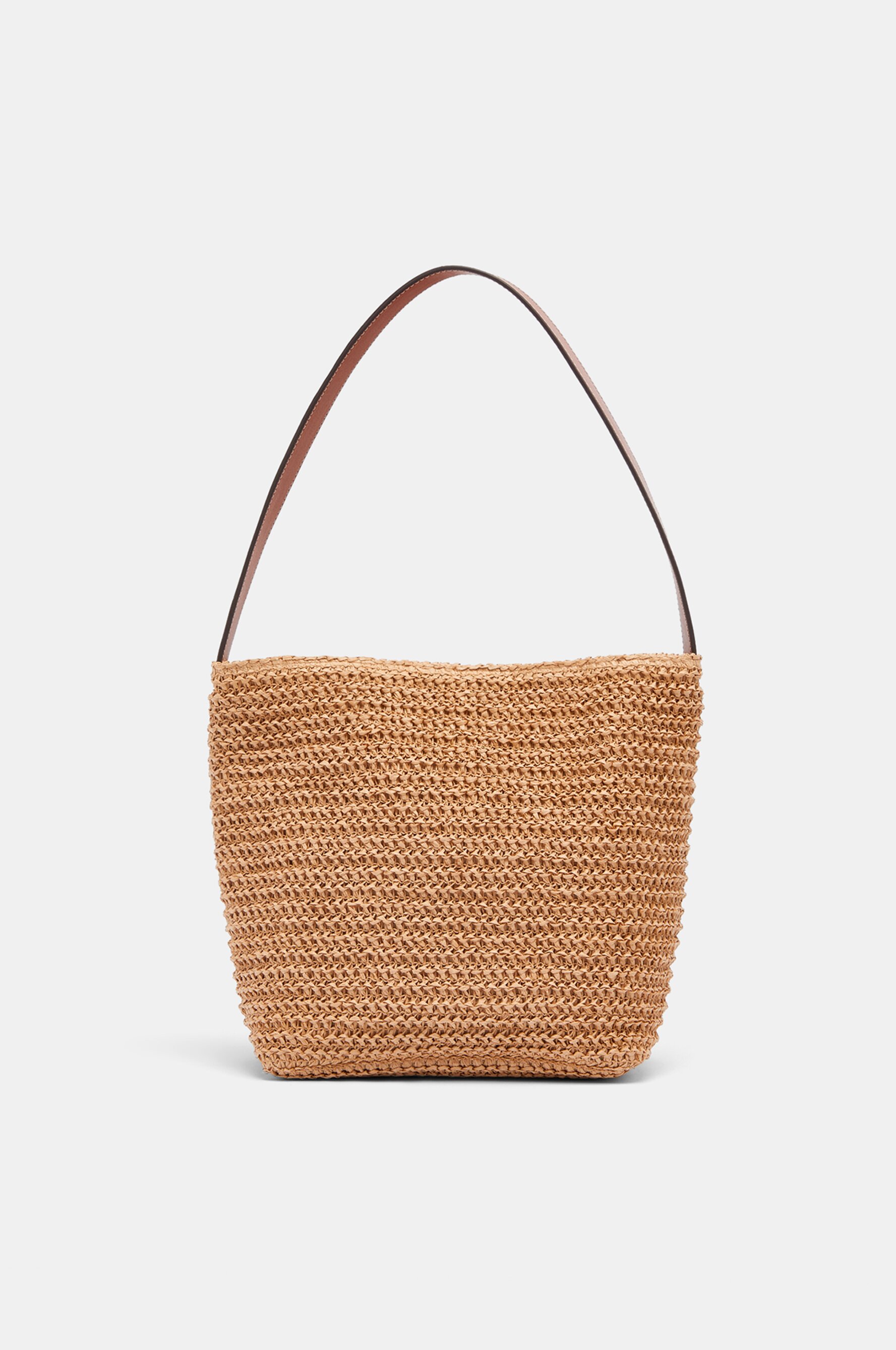 Bolso de hombro efecto natural