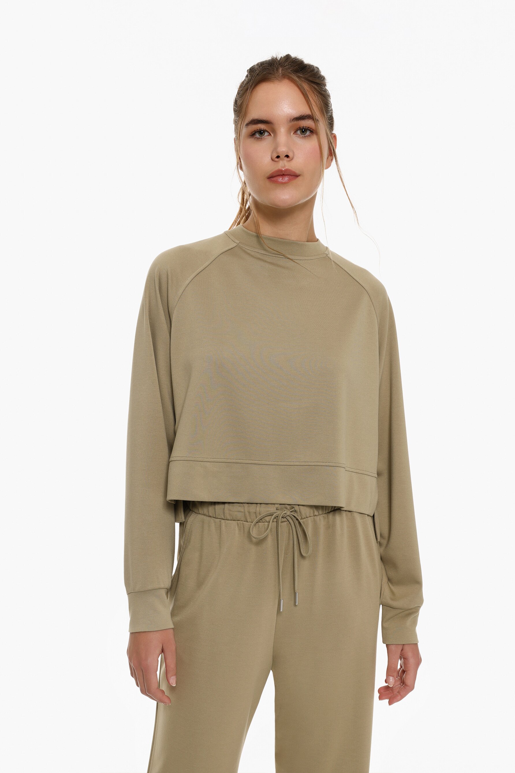 Sweatshirt de fato de treino fluida