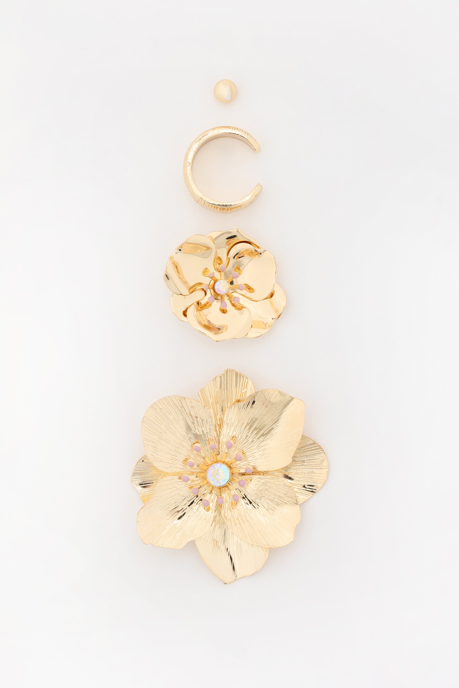 Conjunto de 4 brincos earcuff