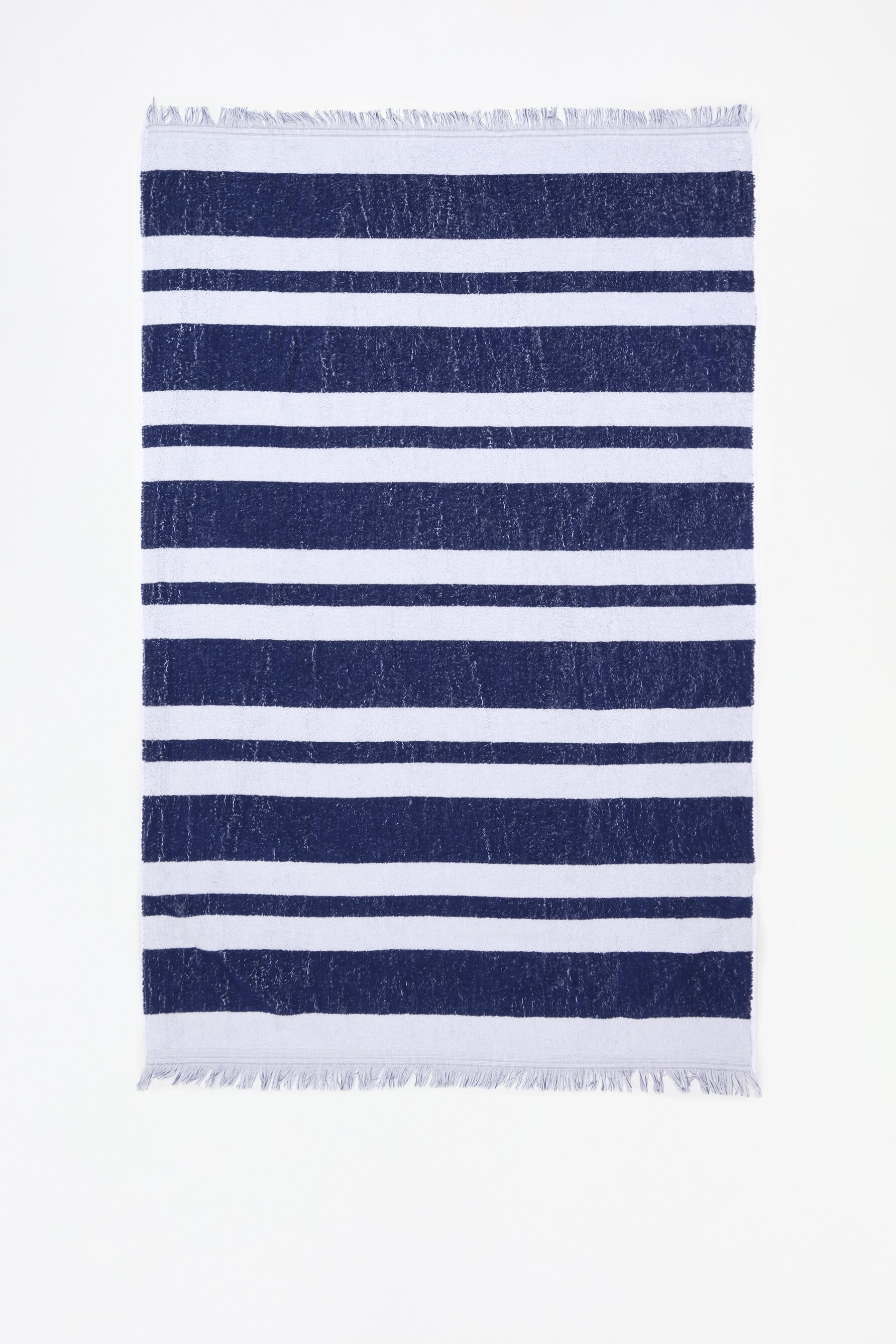 Toalha jacquard às riscas