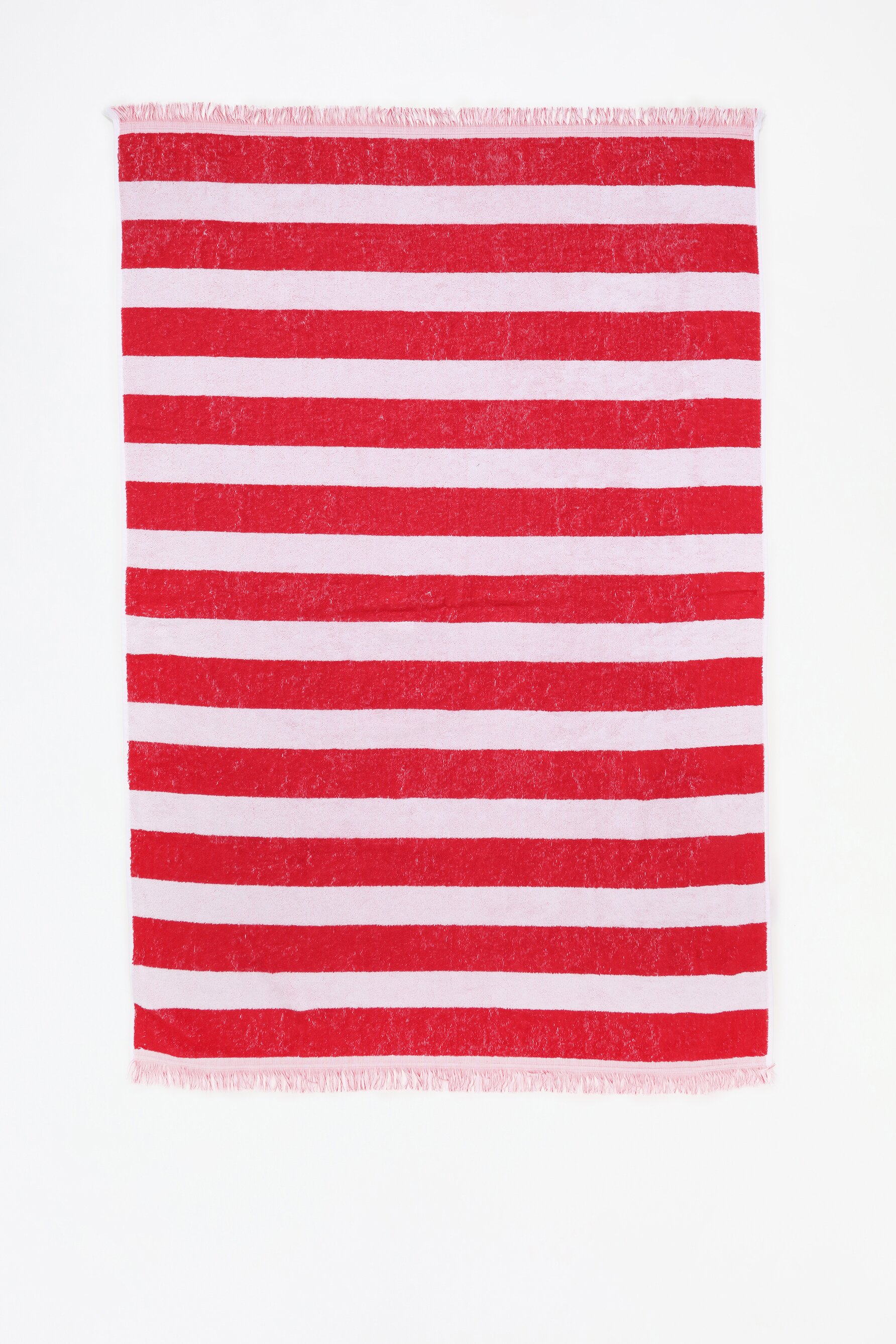 Toalha jacquard às riscas