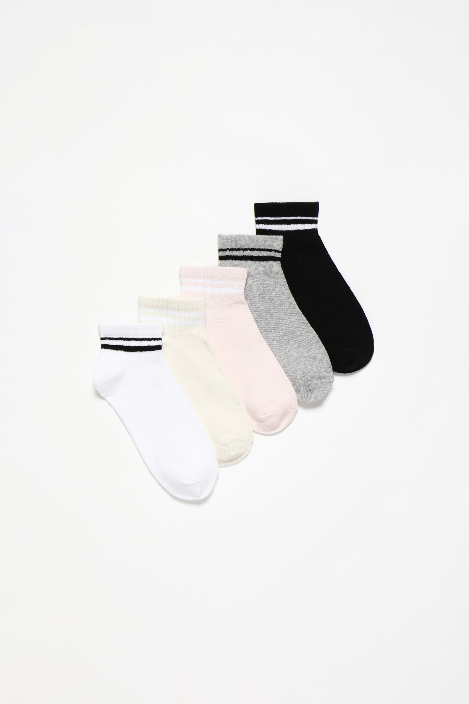Pack of 5 pairs of striped socks