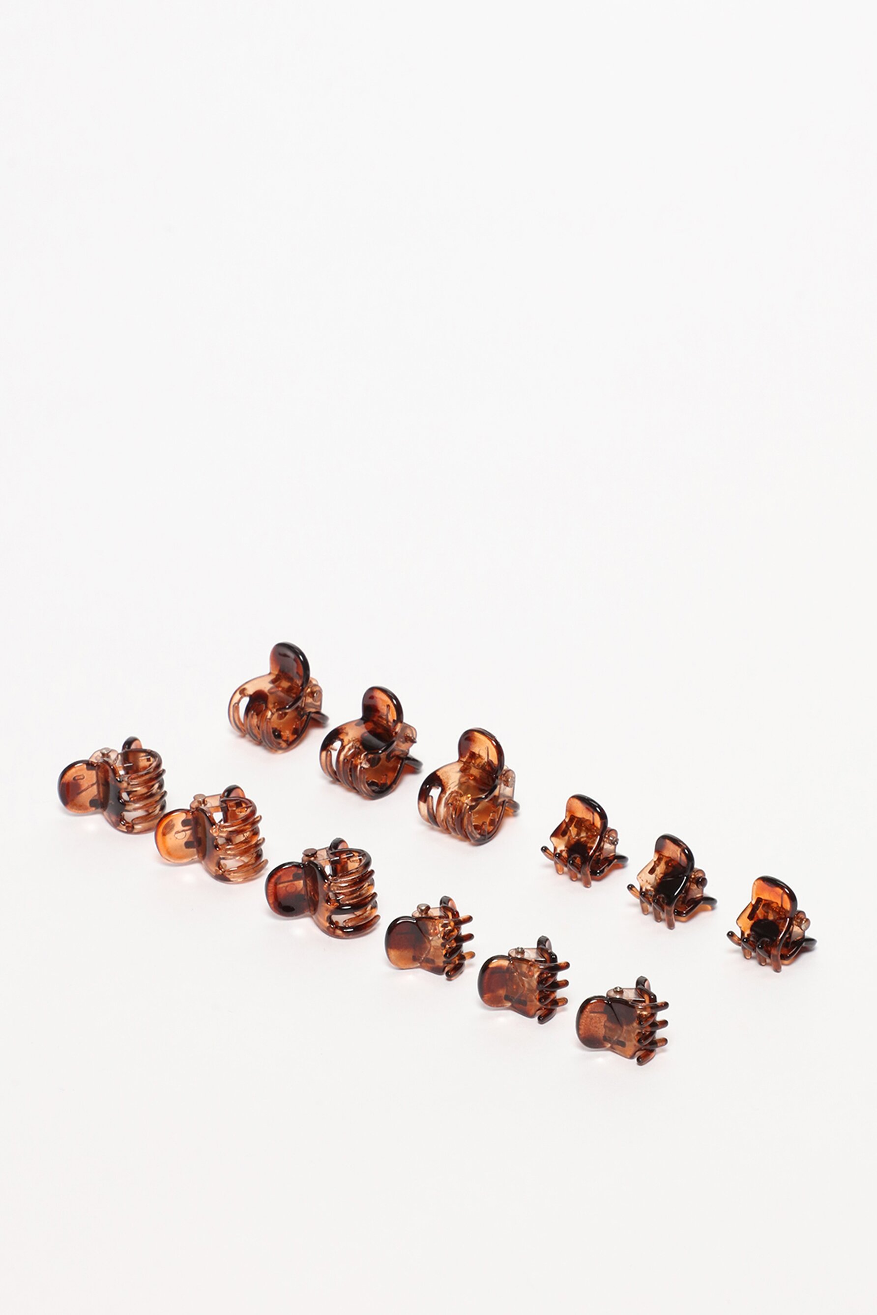 Pack of 12 basic hair clips