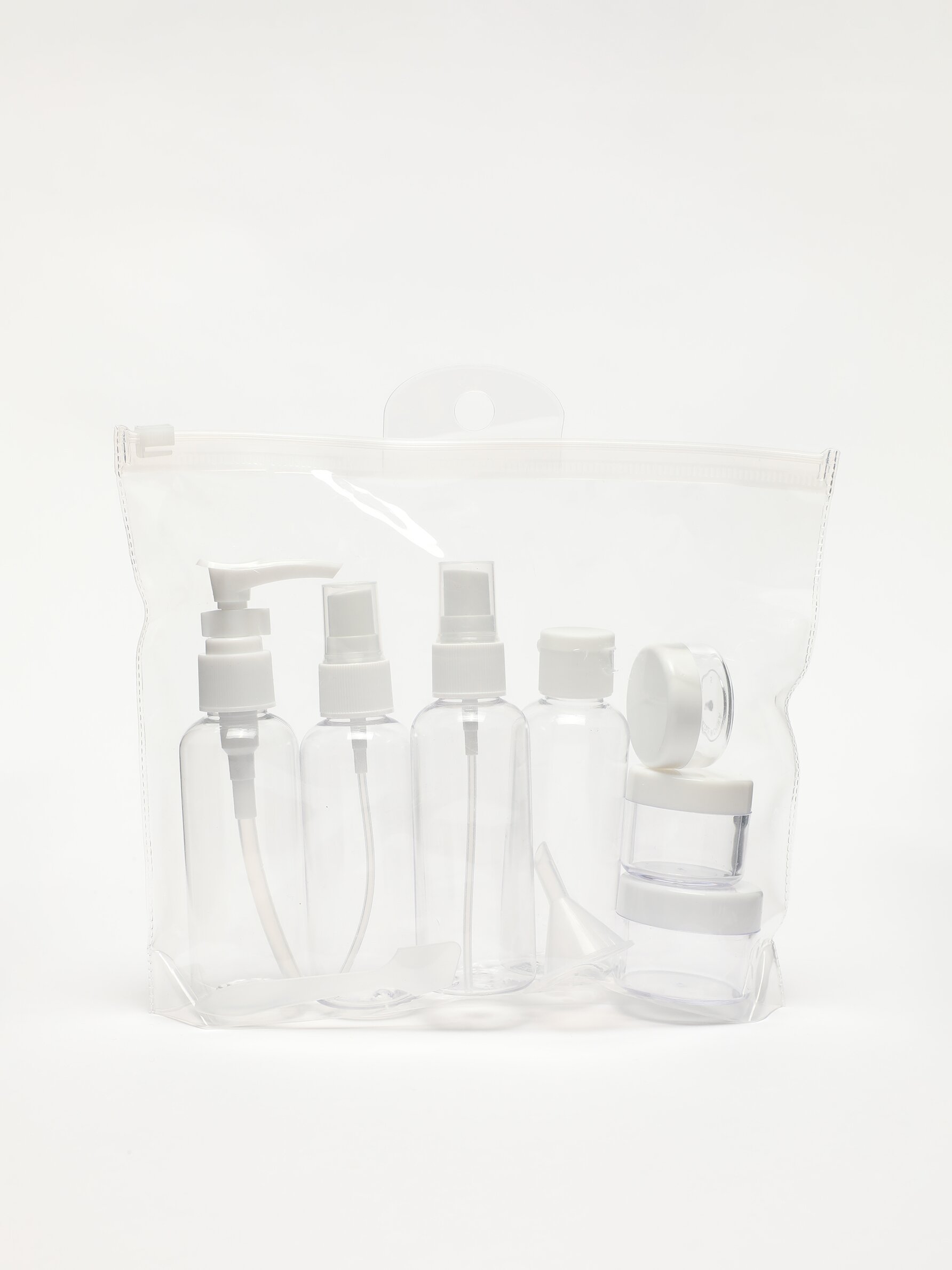 Set de 7 botes reutilizables para viaje ver todo accesorios mujer