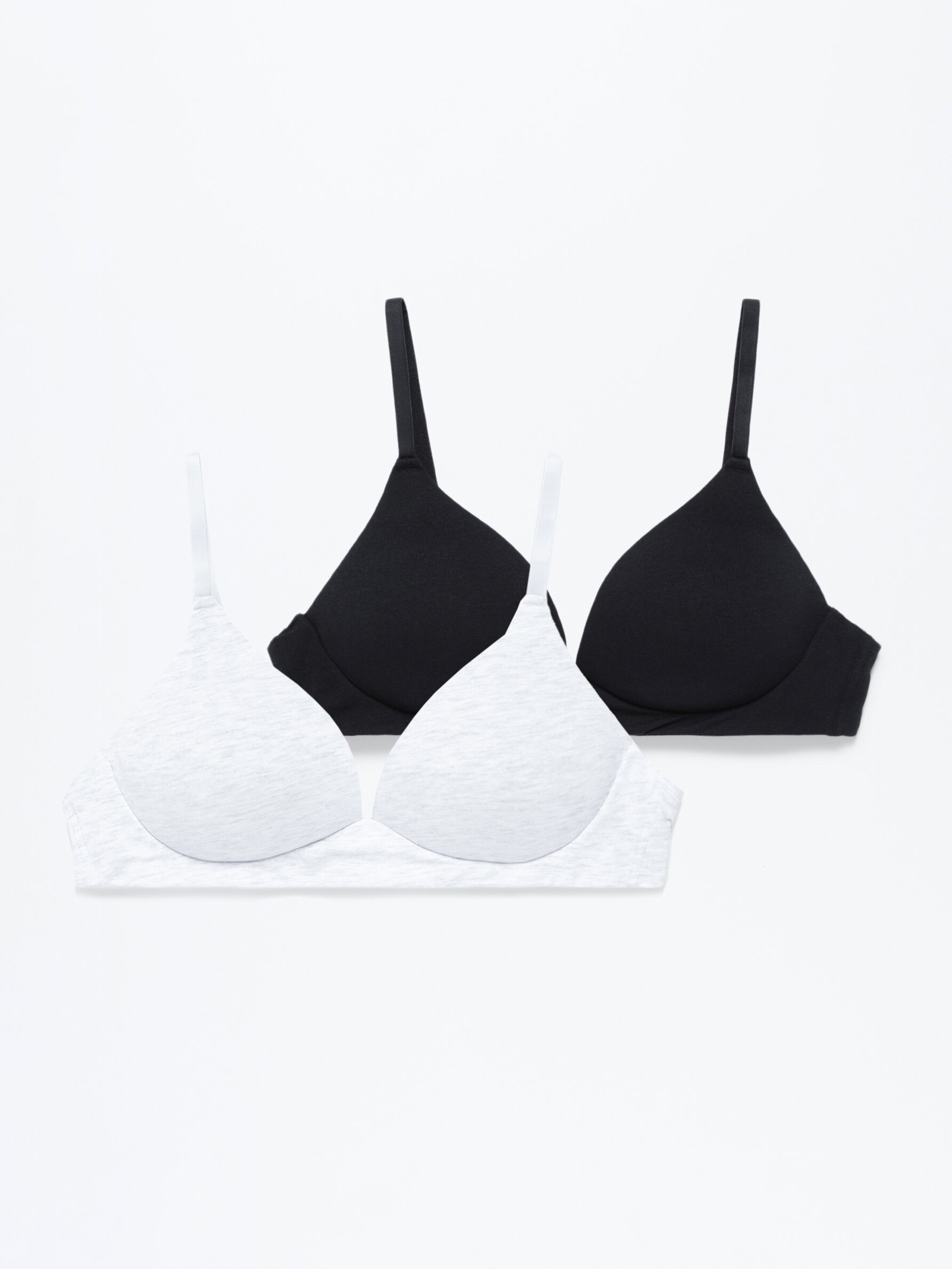 Pack of 2 triangular bras