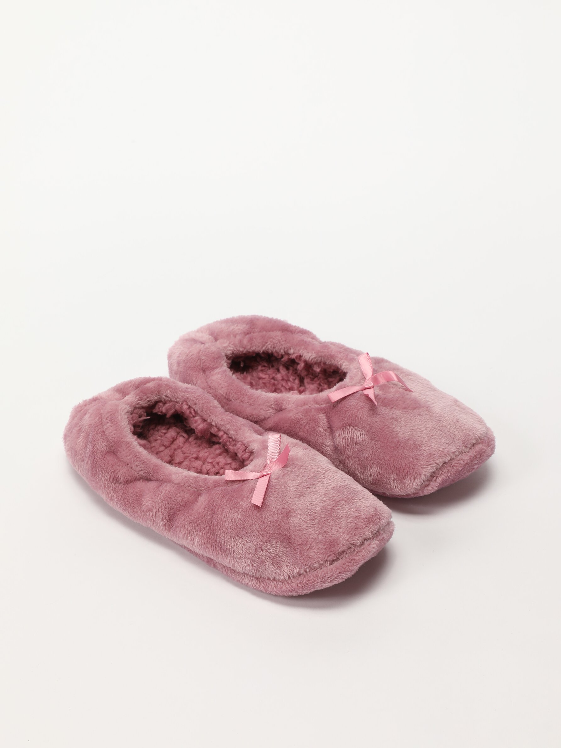 Soft-touch sock-style slippers