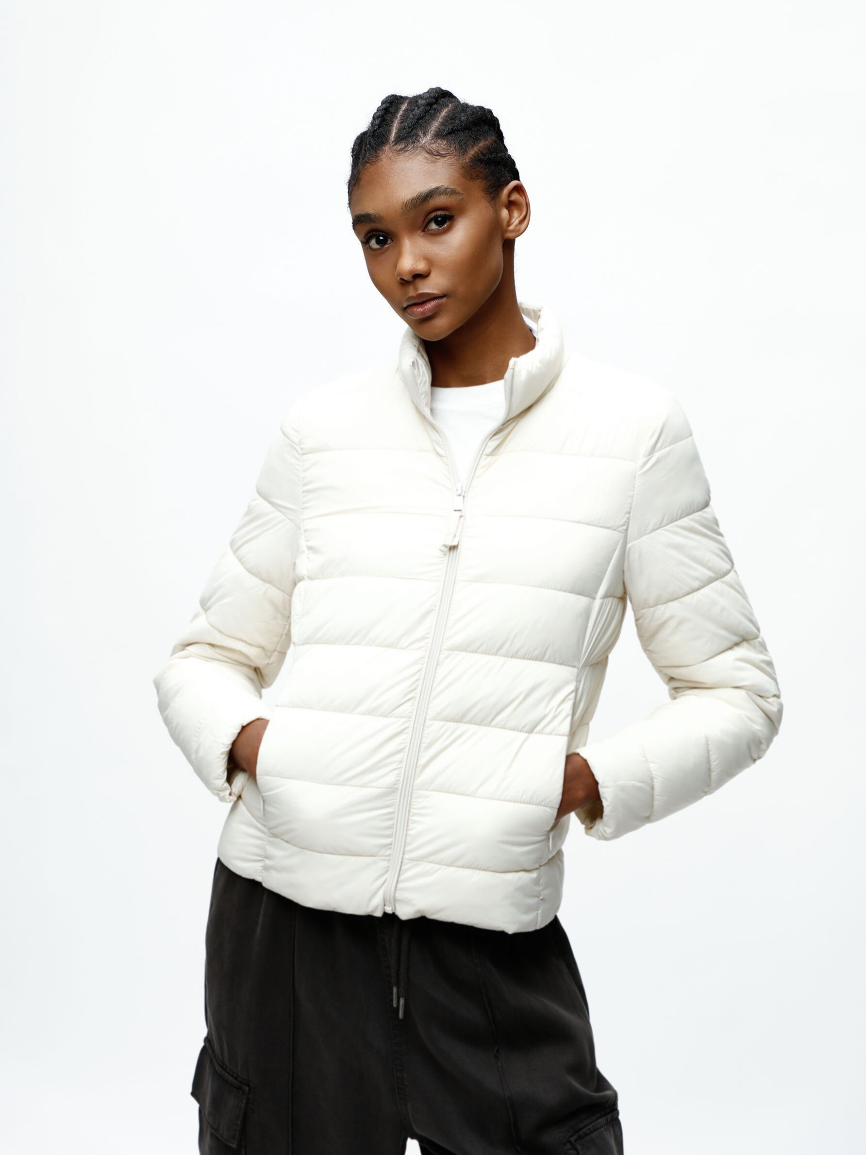 Basic lightweight puffer jacket