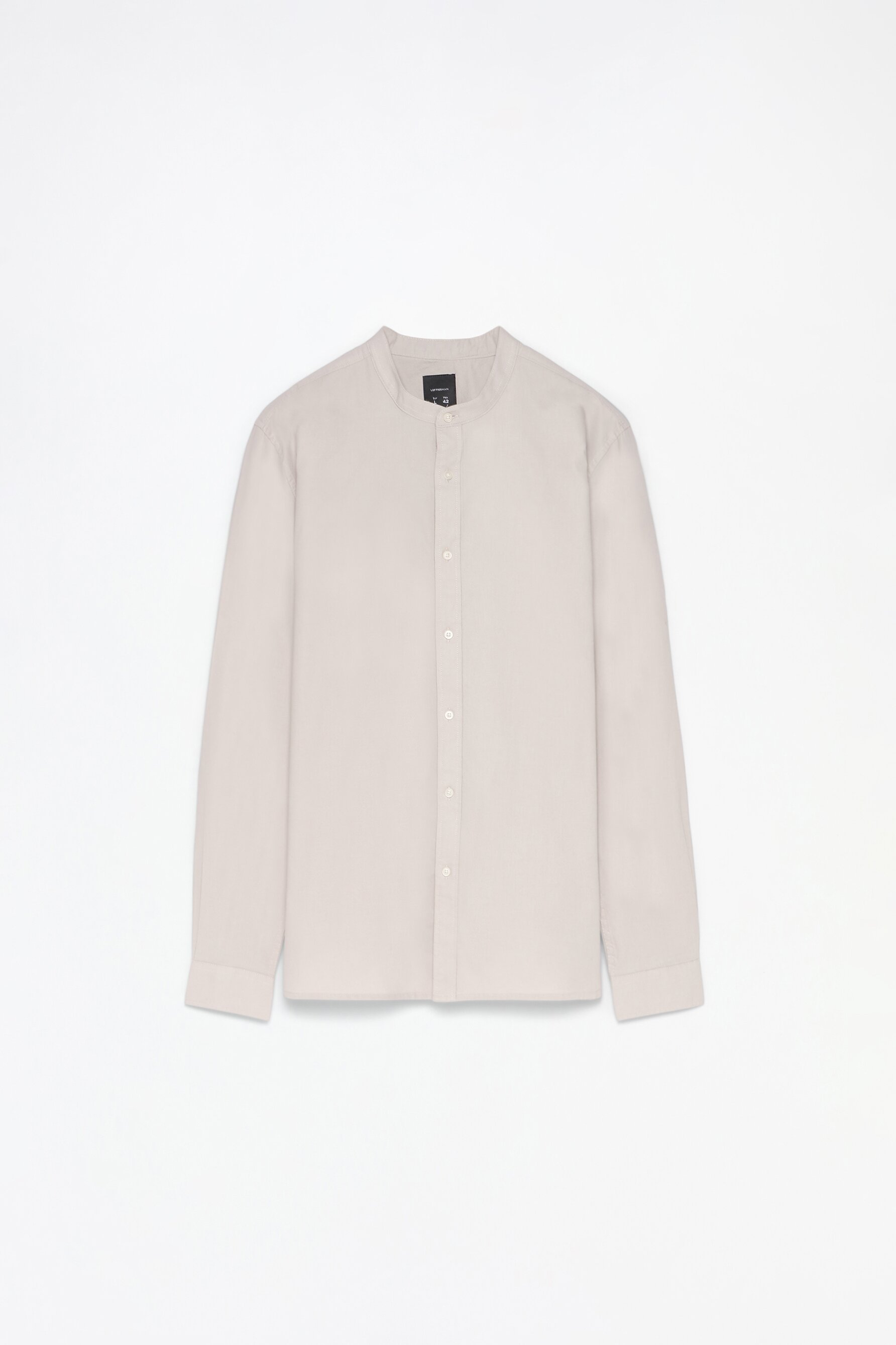 Camisa oxford de gola mao