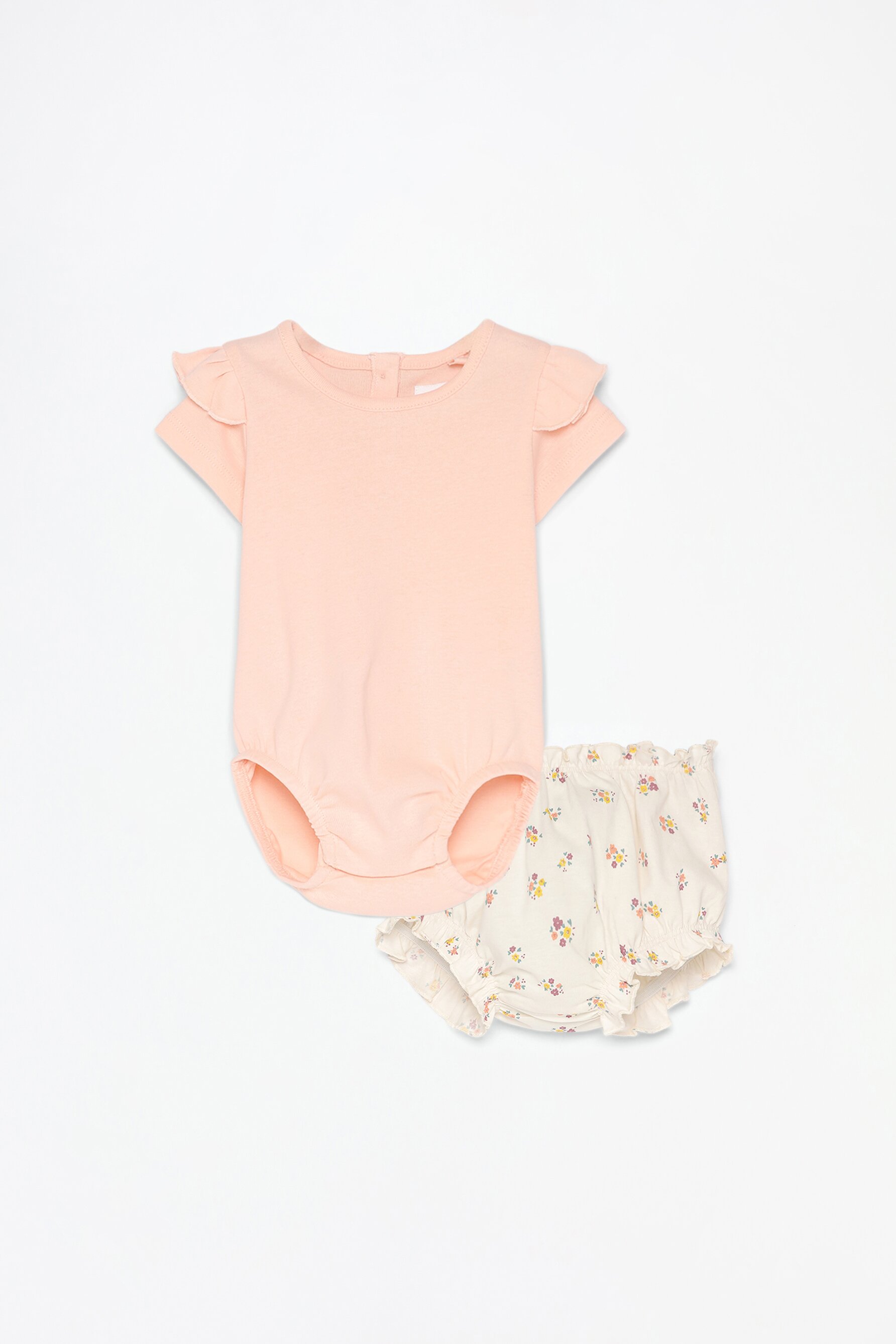 Conjunto body com folho e cuecas estampadas