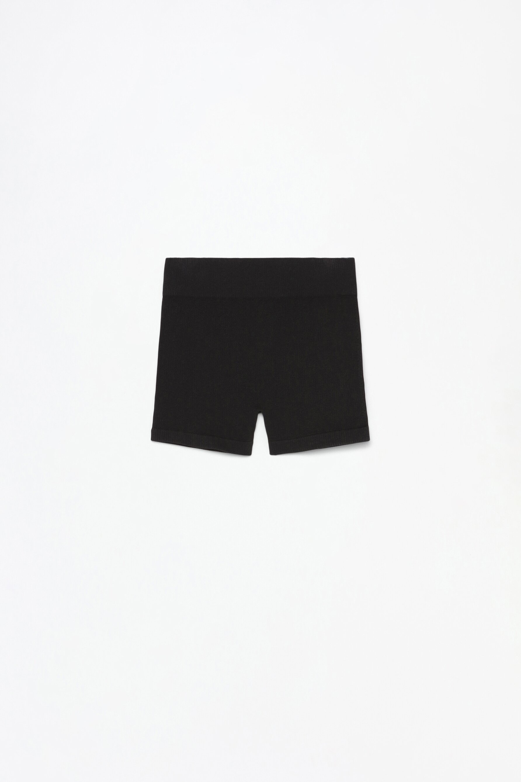 Leggings curtos desportivos canelados