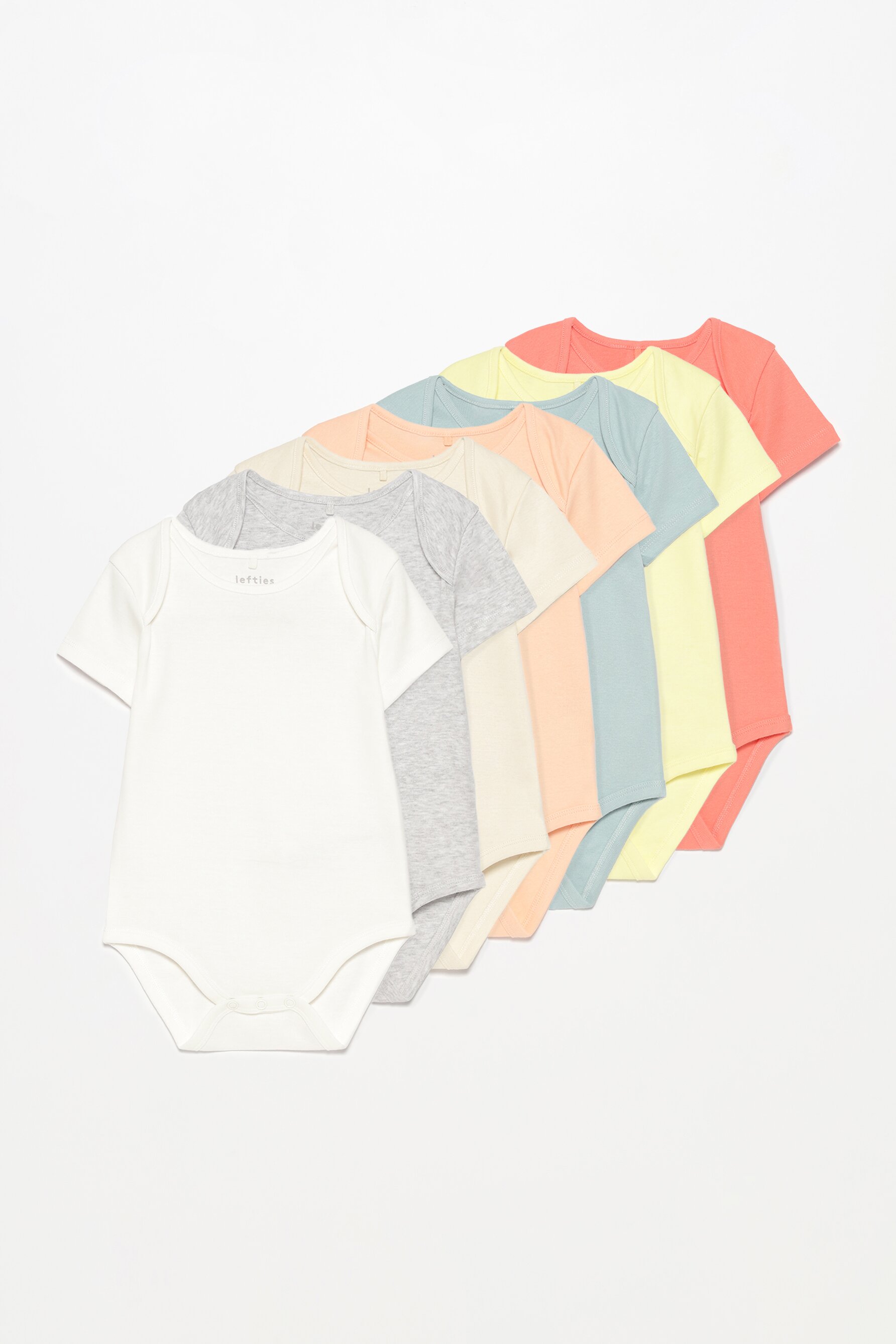 Pack of 7 basic bodysuits