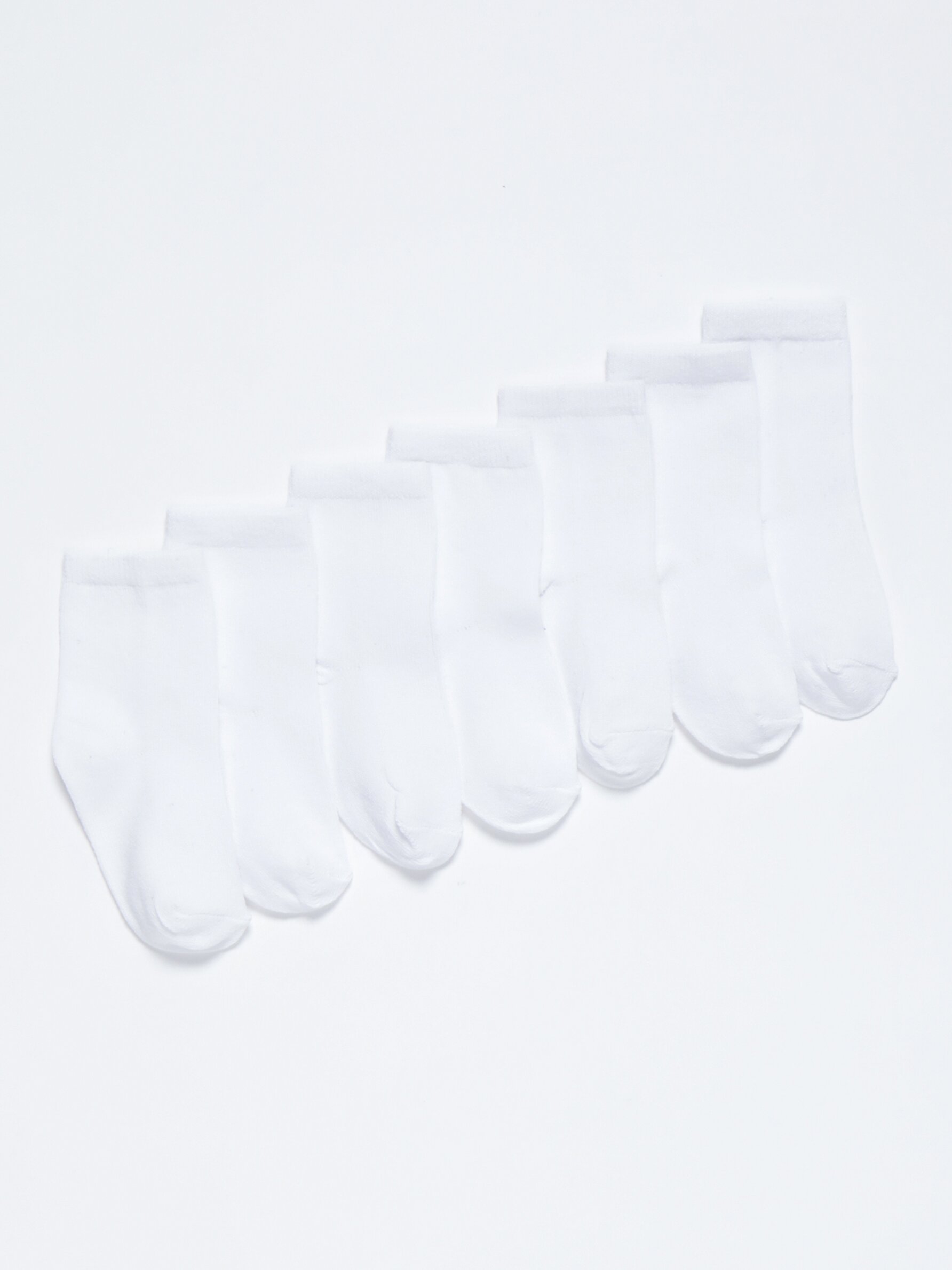 Pack de 7 pares de calcetíns longos básicos