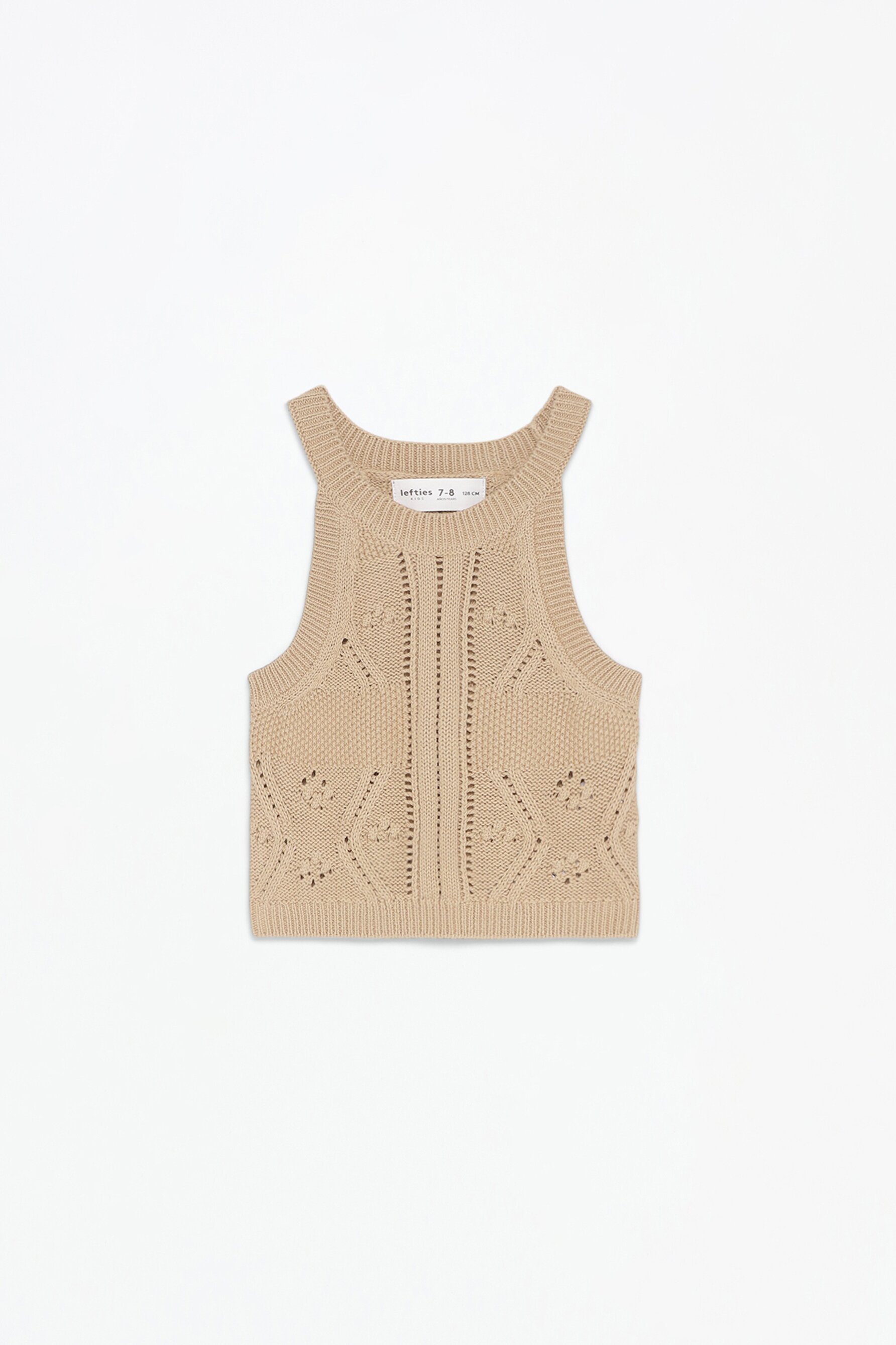 Top halter de crochet