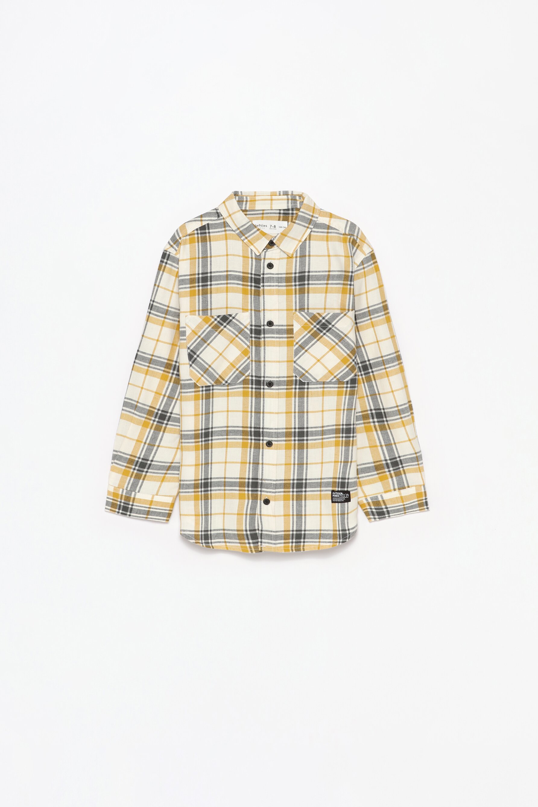 Camisa de flanela aos quadrados