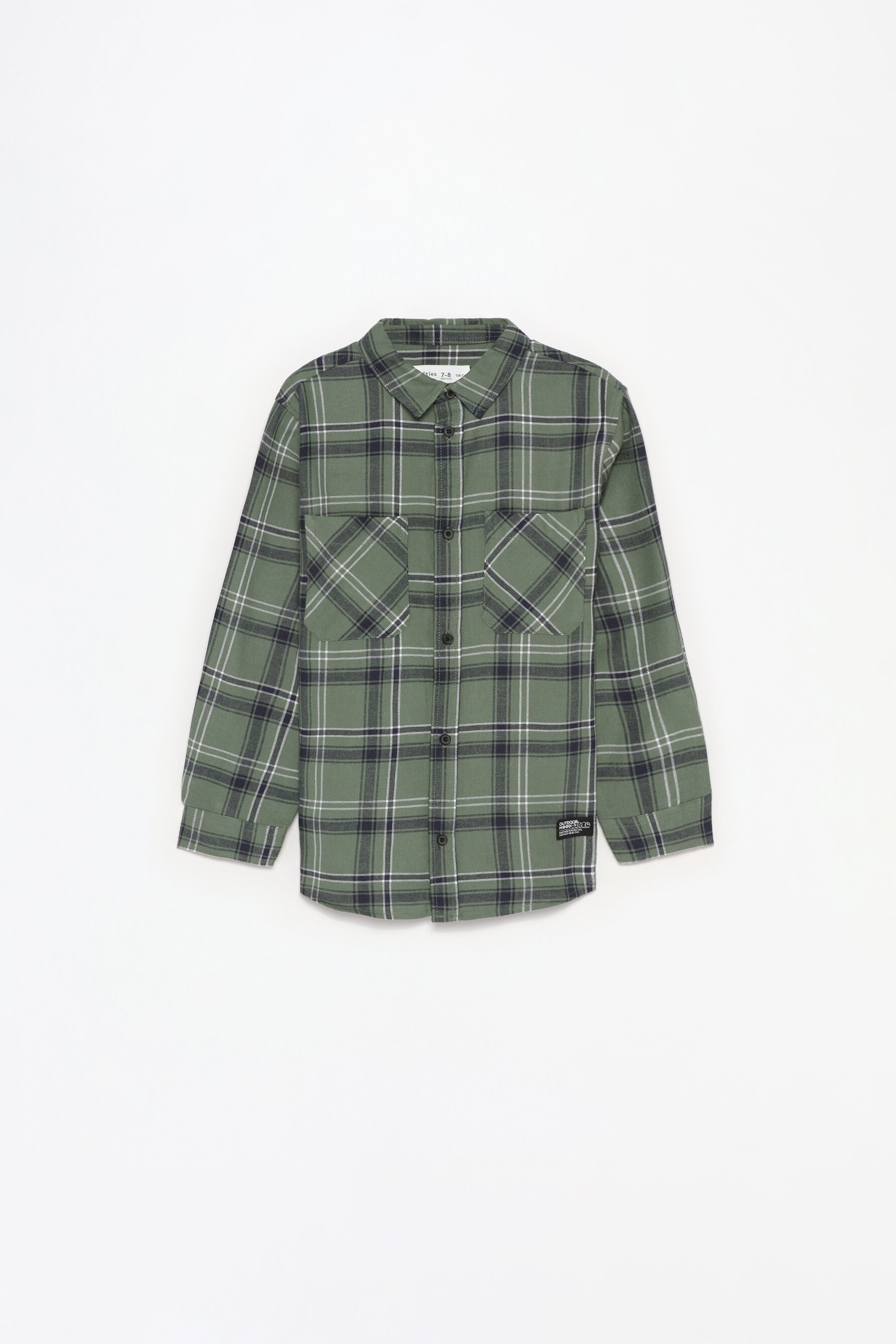 Camisa de flanela aos quadrados