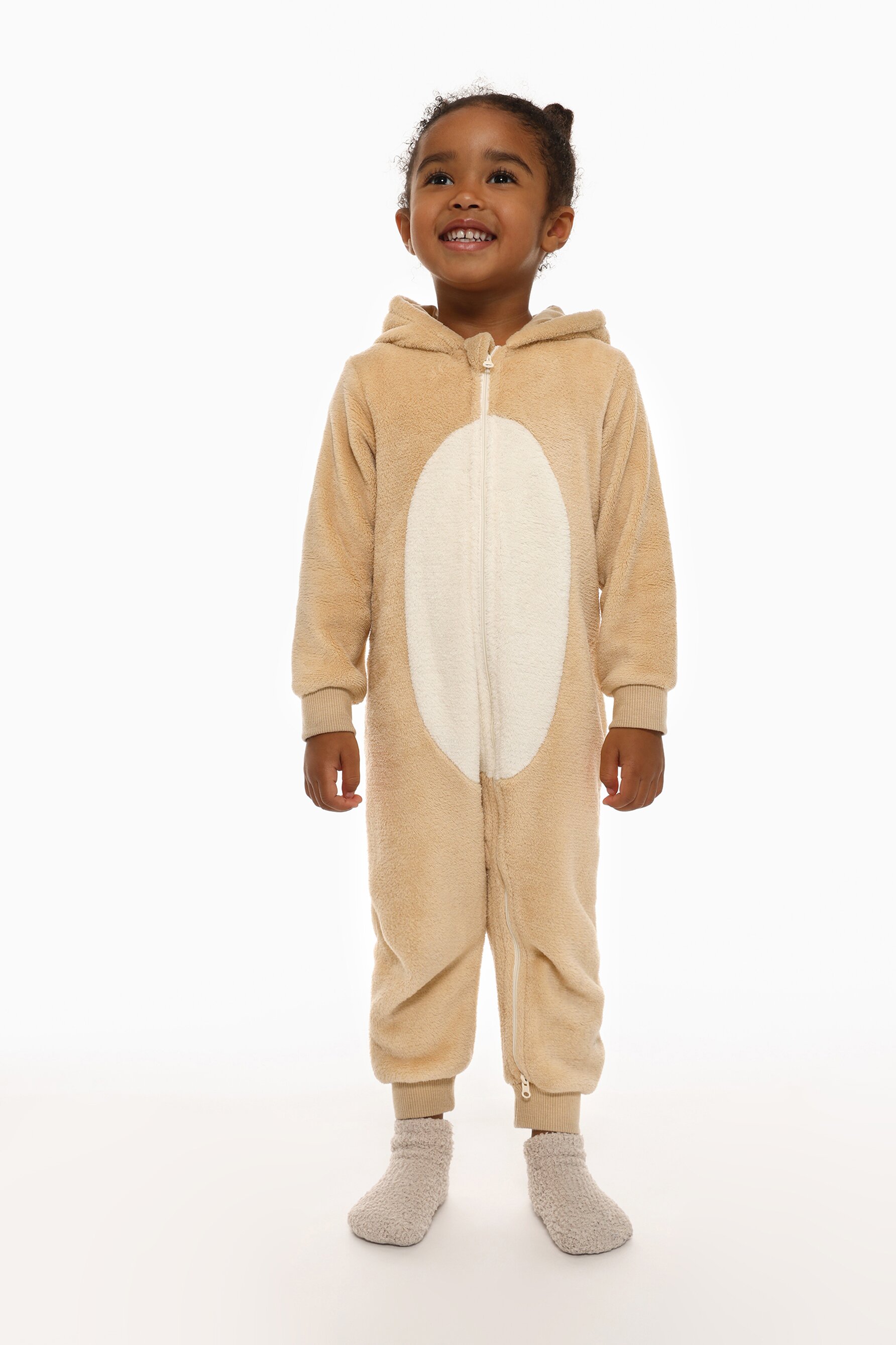 Pijama ursinho pelo sintético uma peça