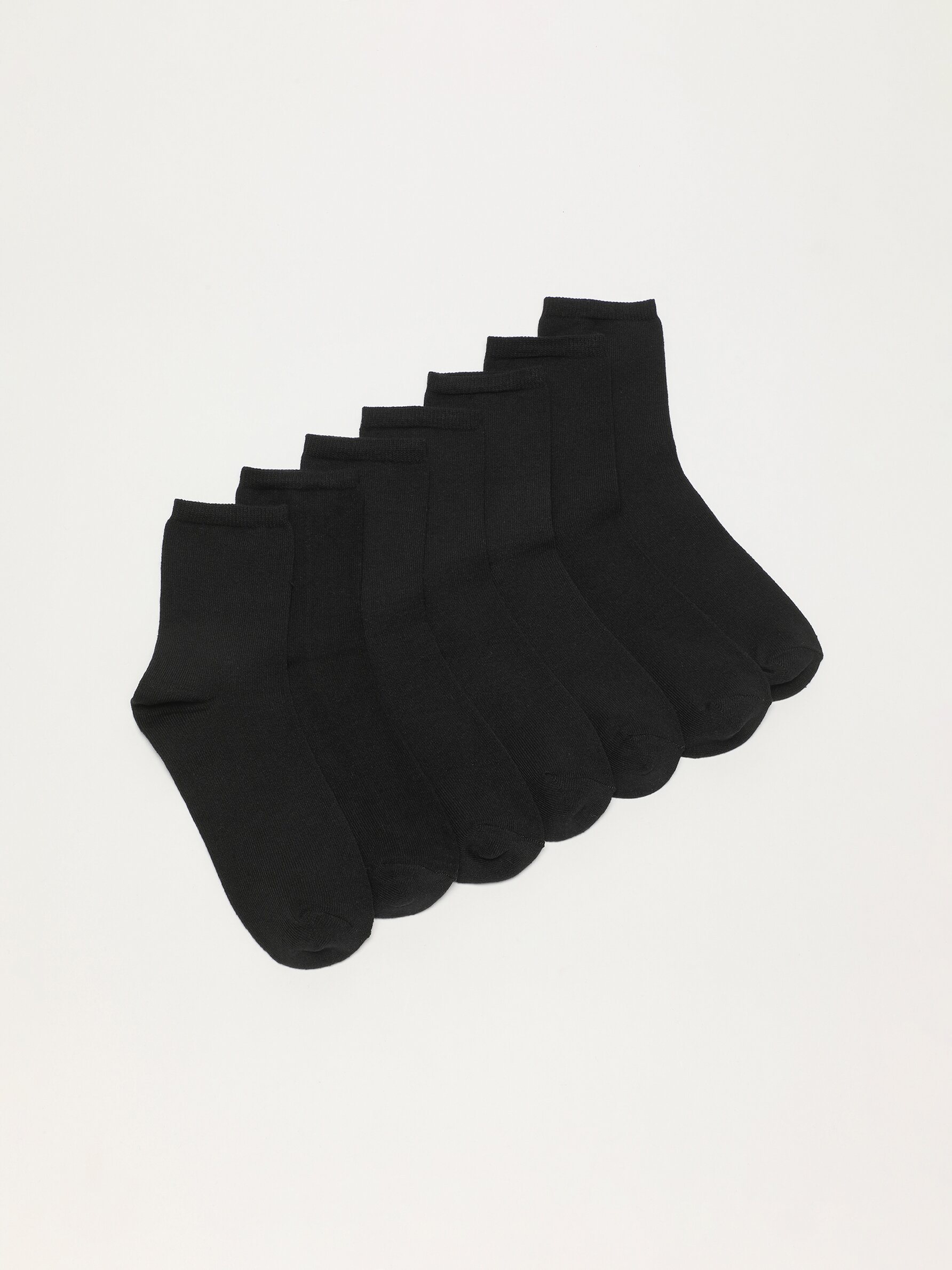 Pack of 7 pairs of basic long socks