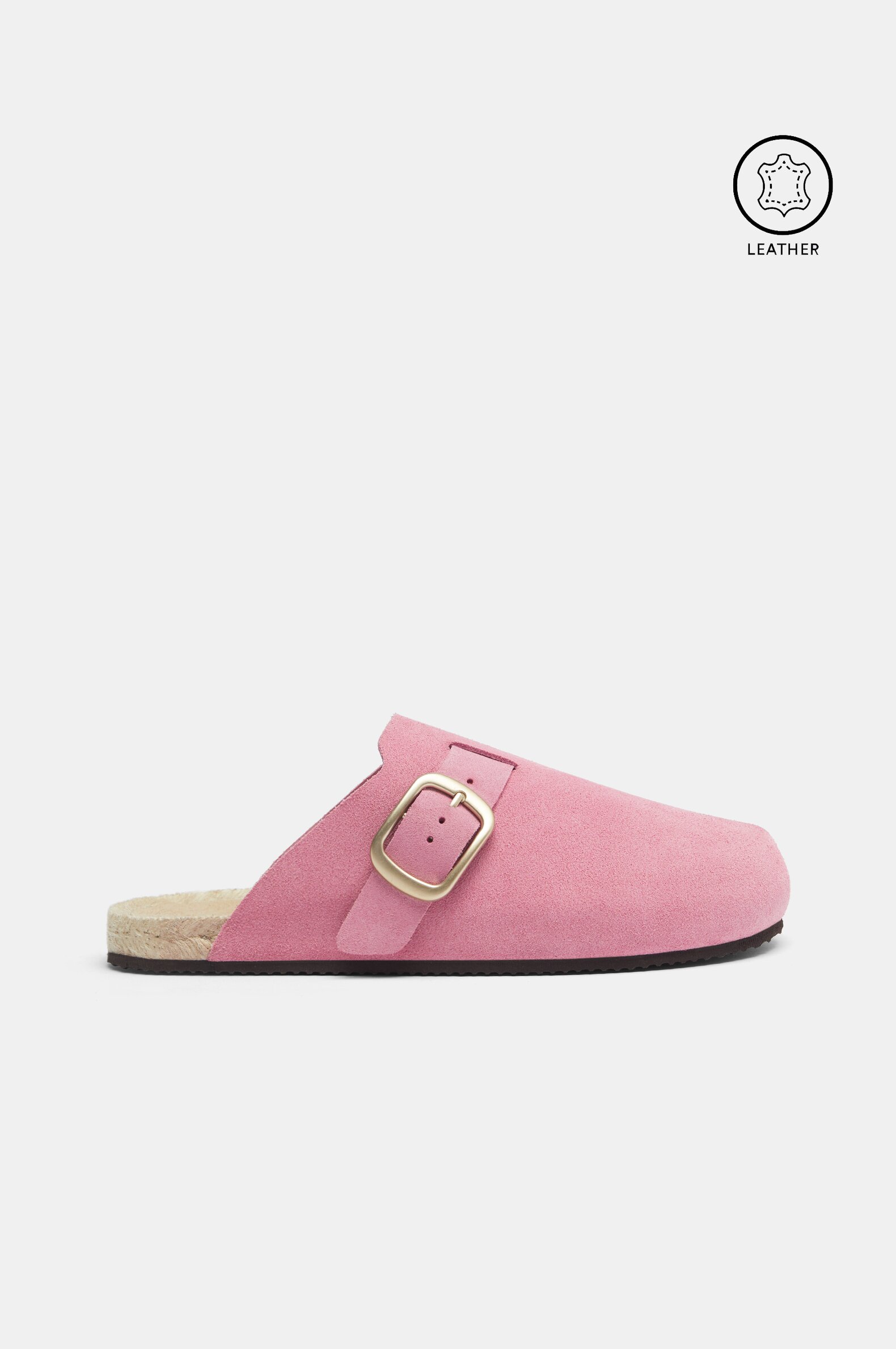 Leather clogs
