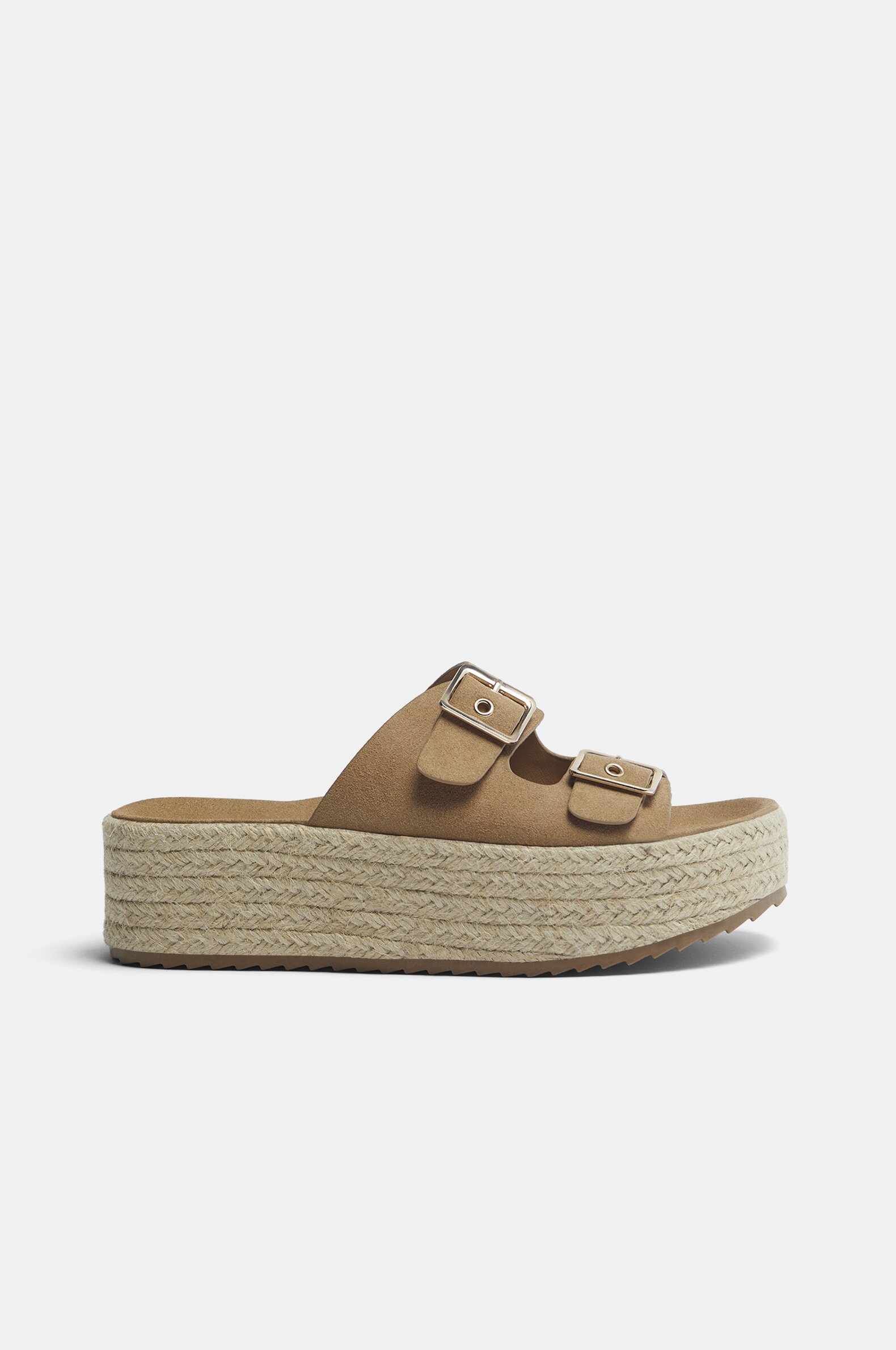 Buckled platform sandals
