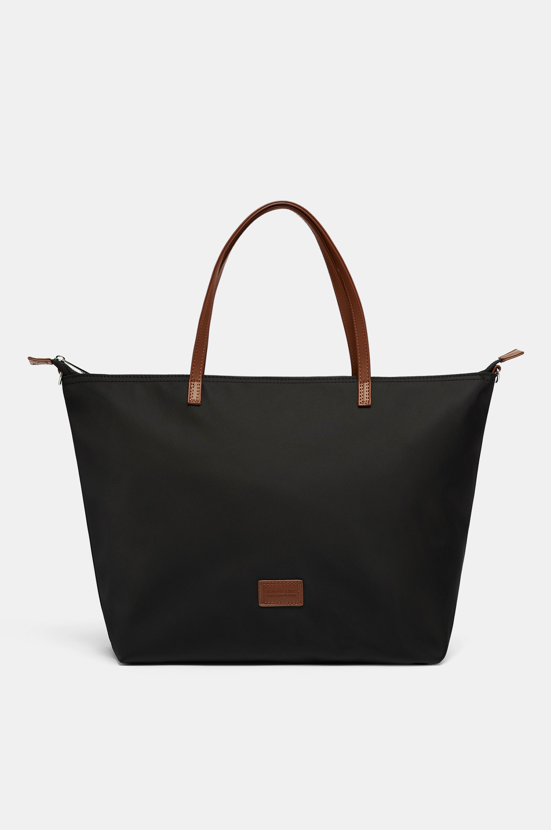 Large nylon shopper bag