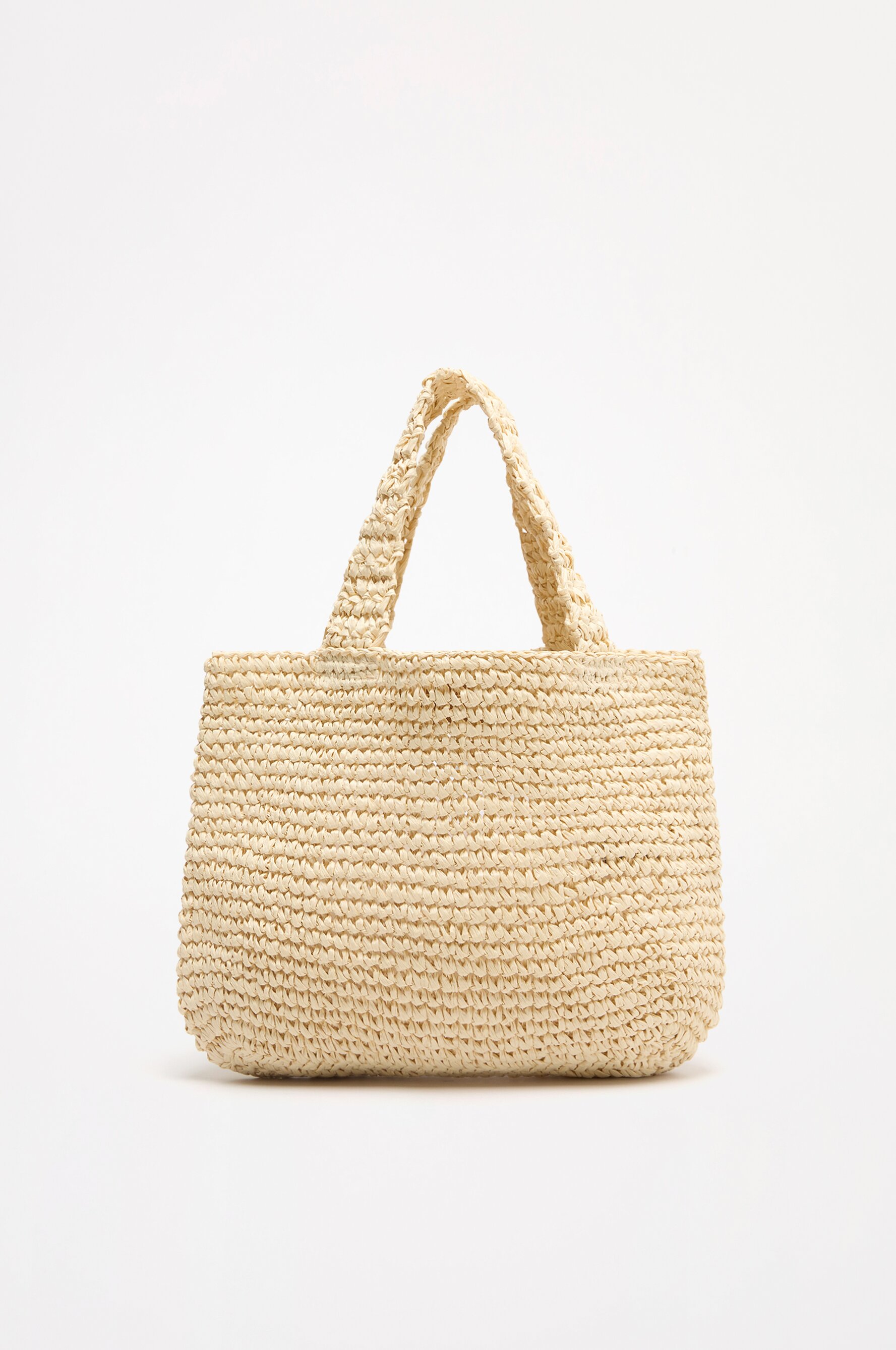 Natural-effect shopper bag