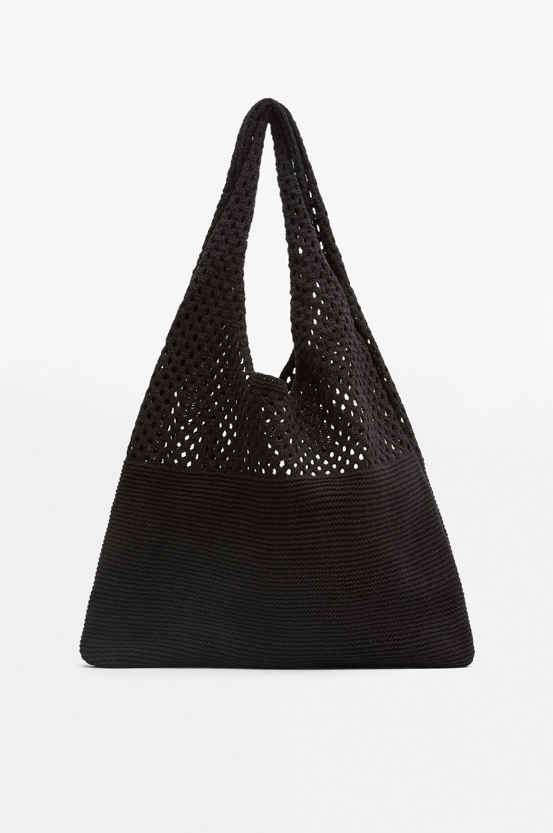 Mesh fabric shopper bag