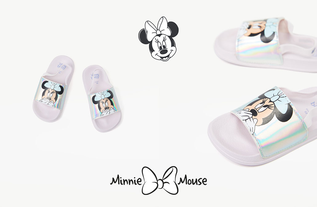 Minnie ©DISNEY iridescent pool sandals