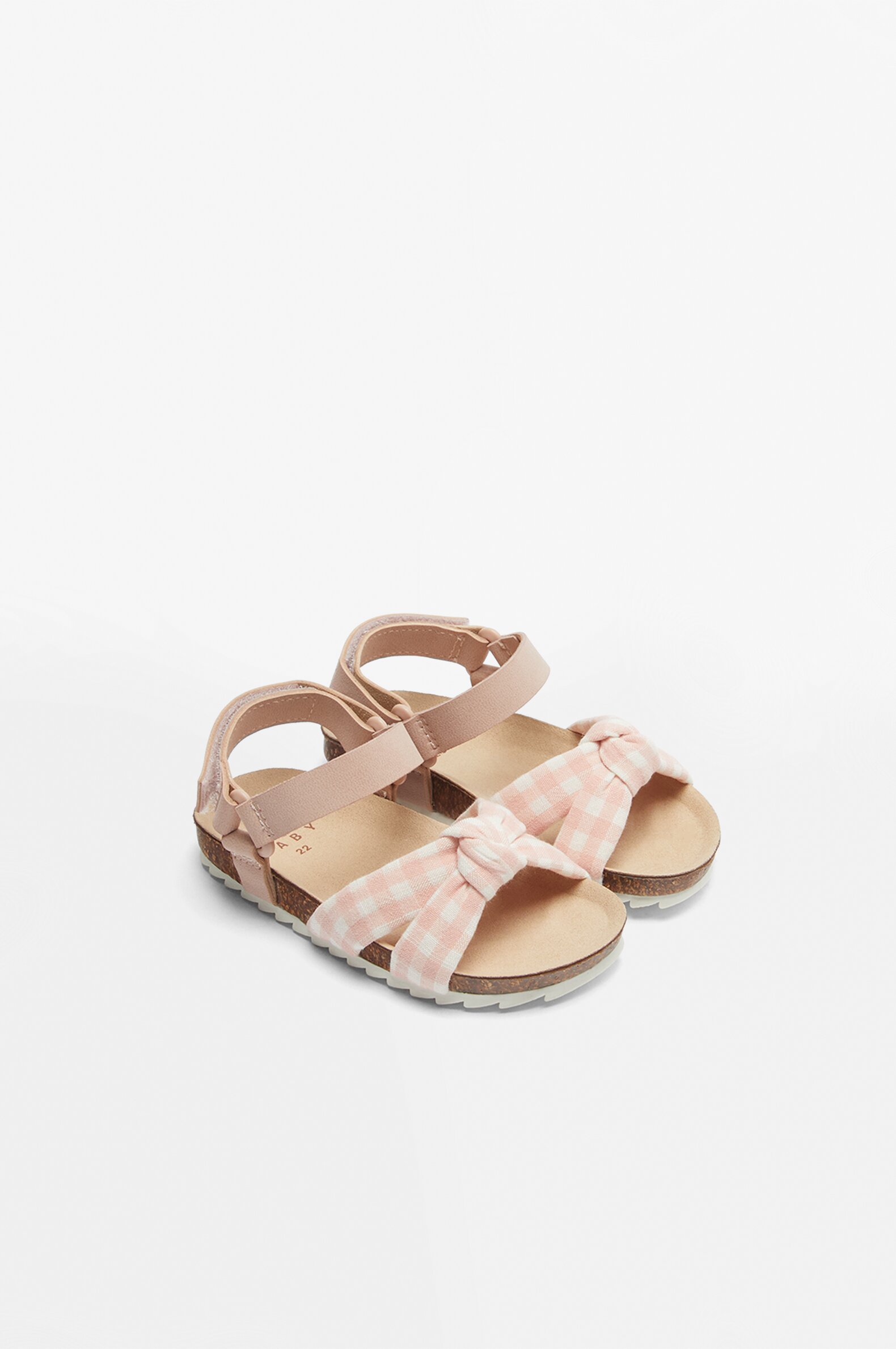 Gingham comfort sandals